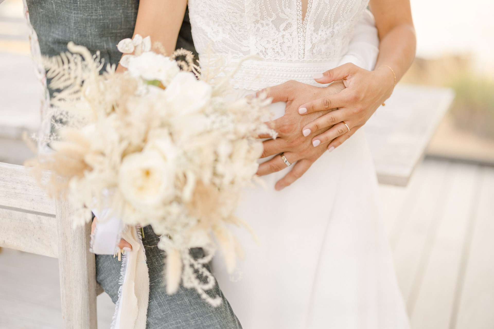 événement composition florale gris mariage fleurs