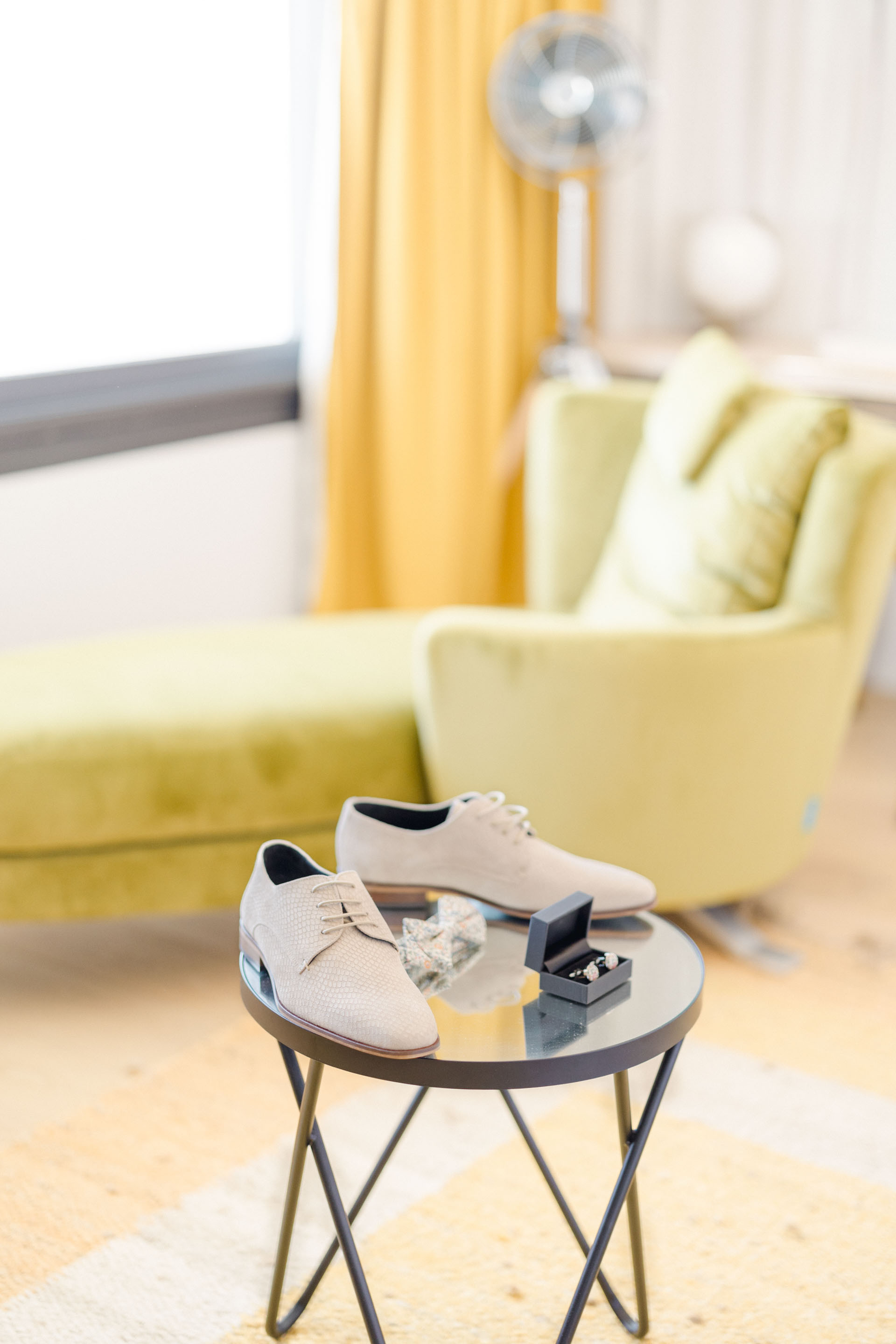 meubles sol orange marron vert