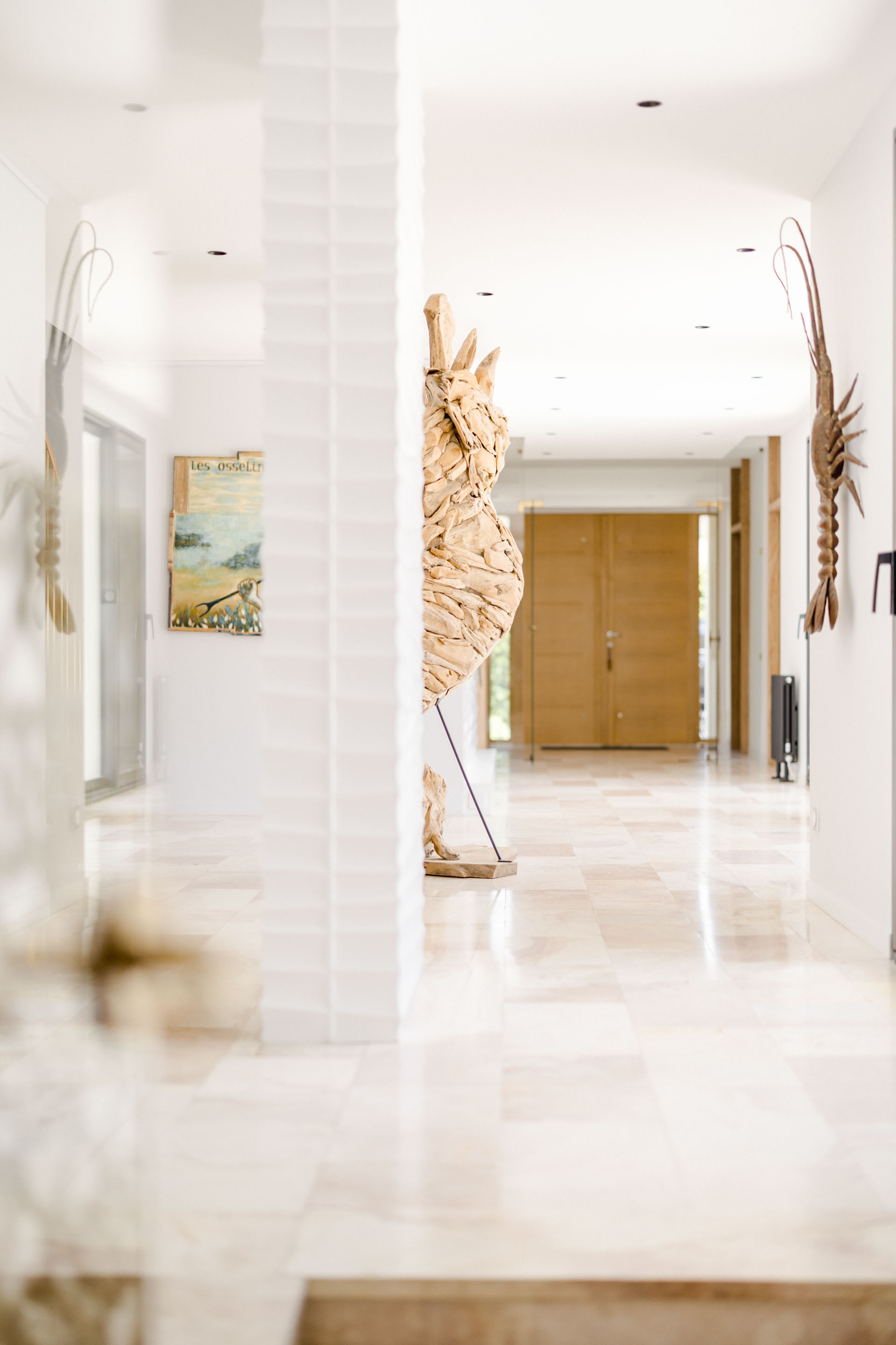 sol bois éclairage gris marron