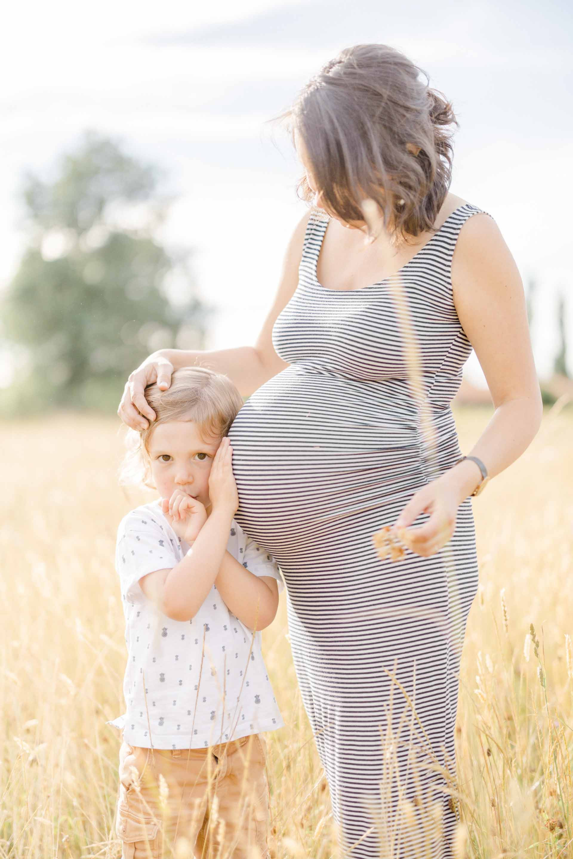 bonheur robe enfant gris nature