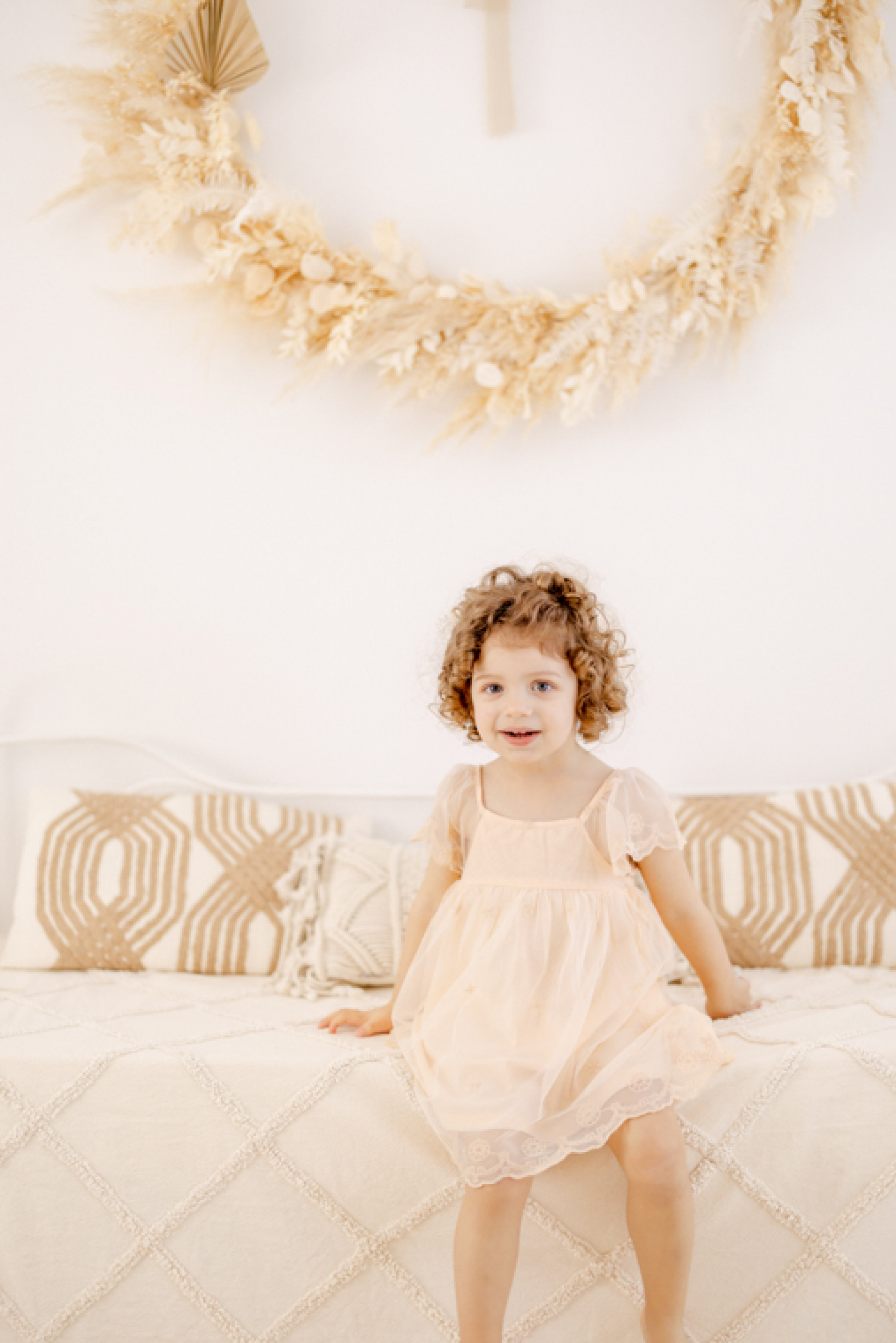 rose robe enfant gris marron