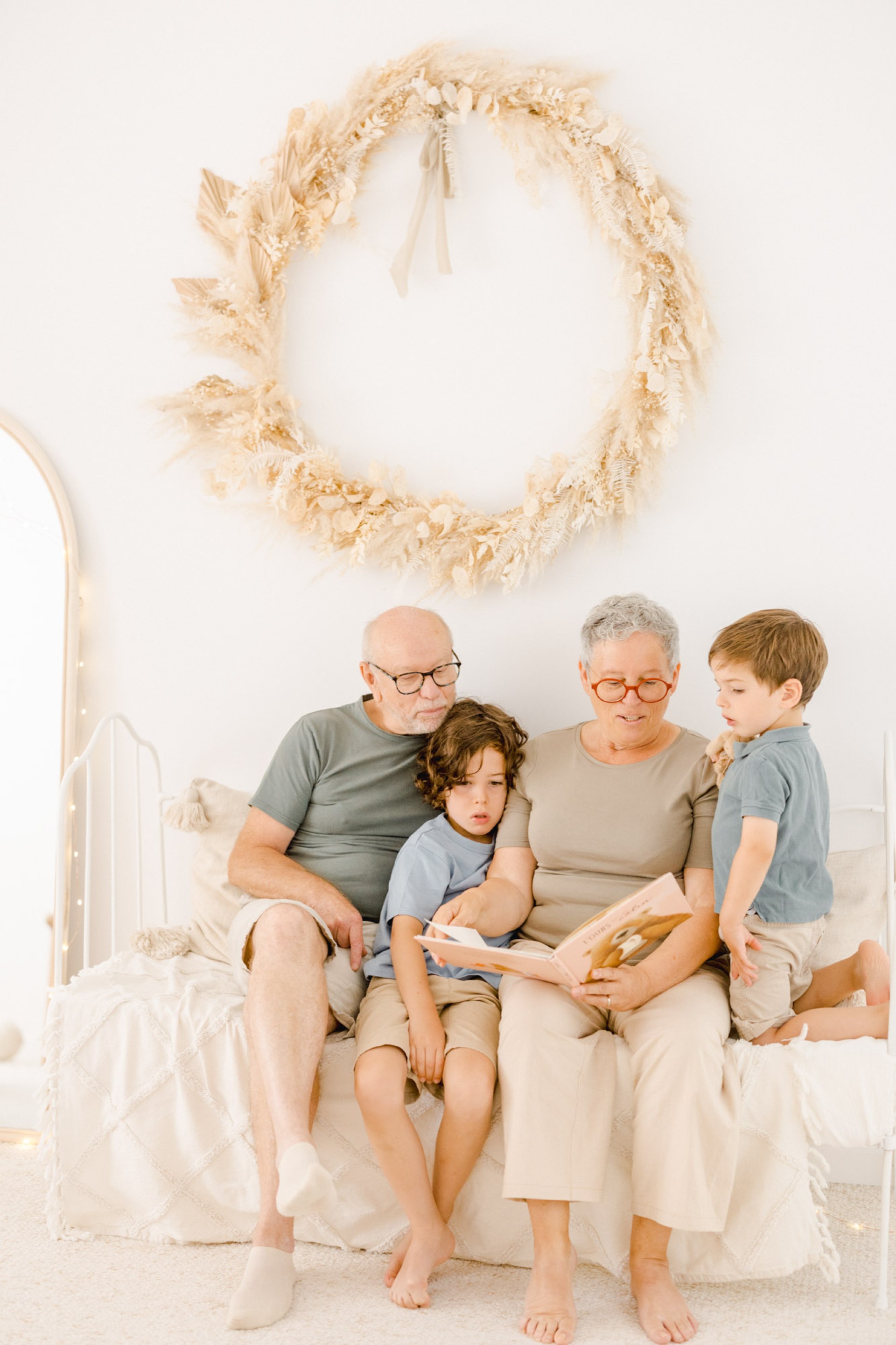 beige rose gris marron grand-parent