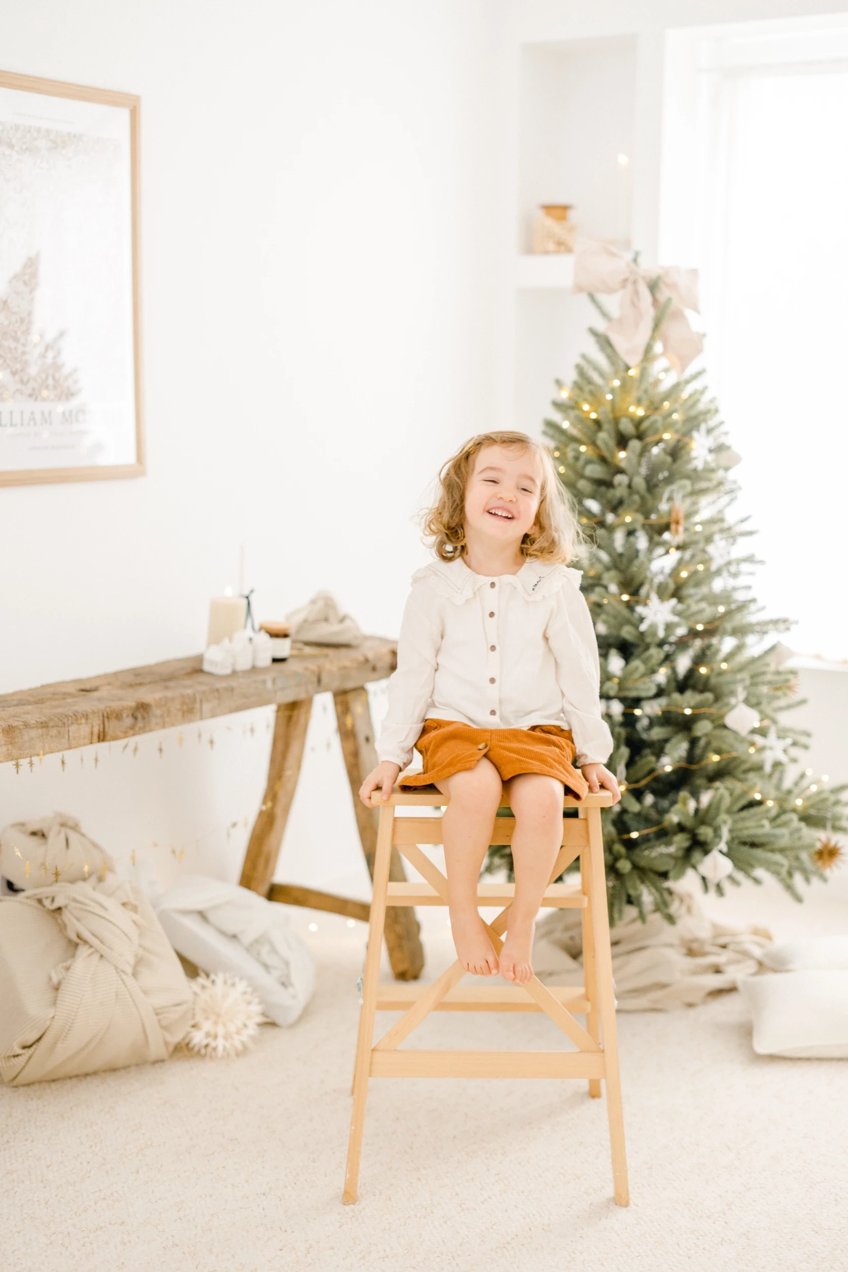 Séance de Noël famille au studio