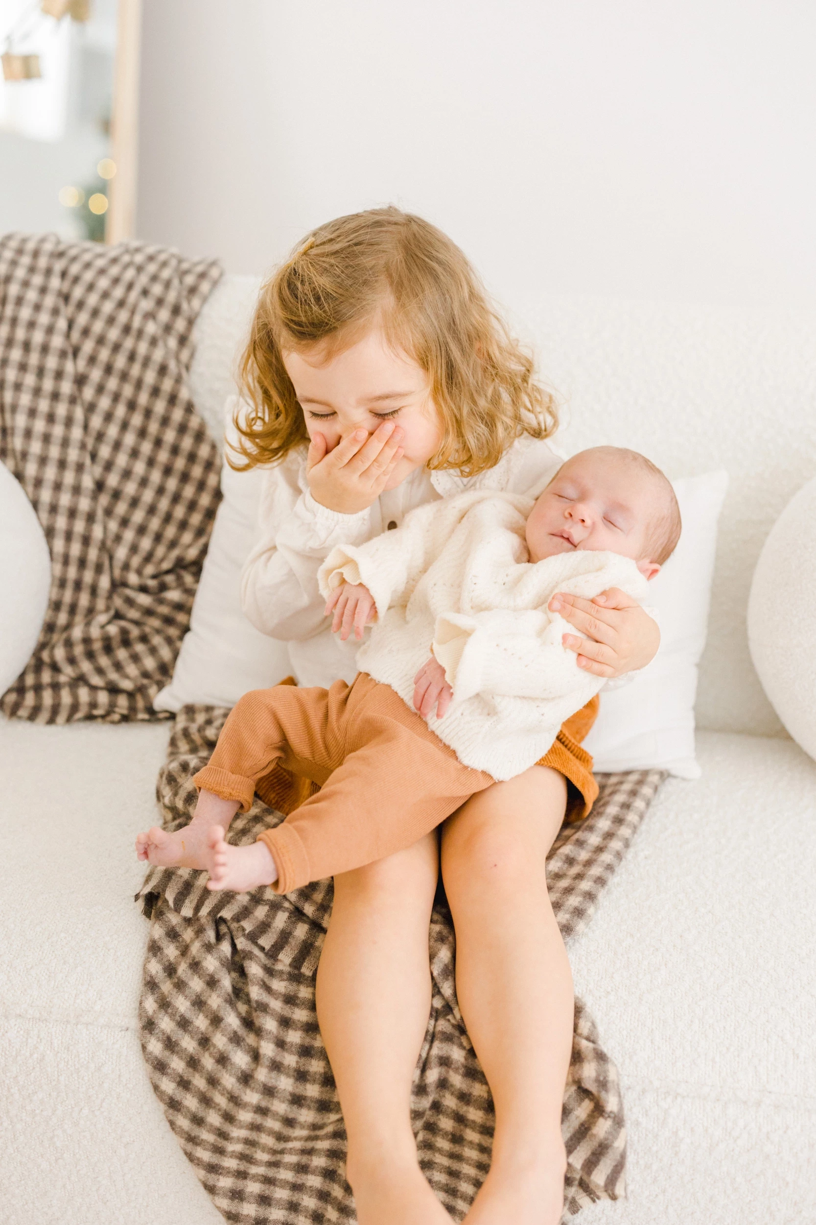 Séance de Noël famille au studio