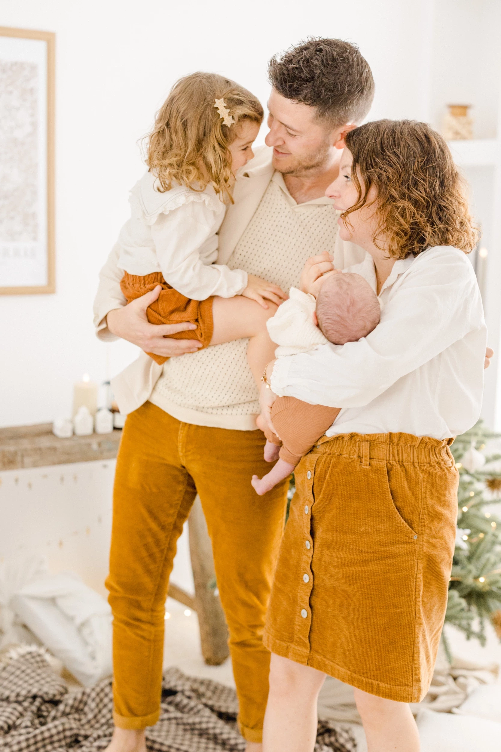 Séance de Noël famille au studio