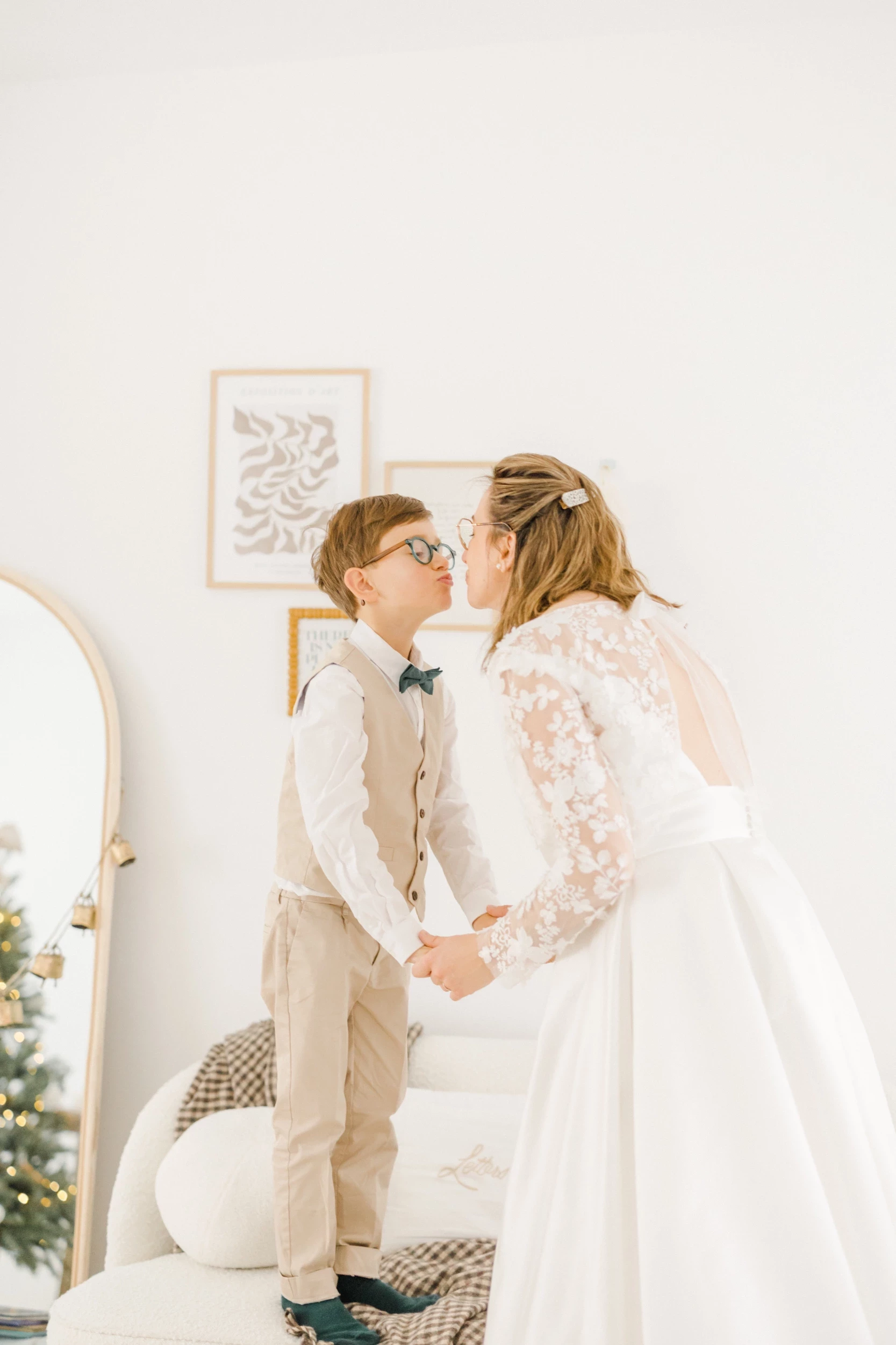 Séance de Noël famille au studio