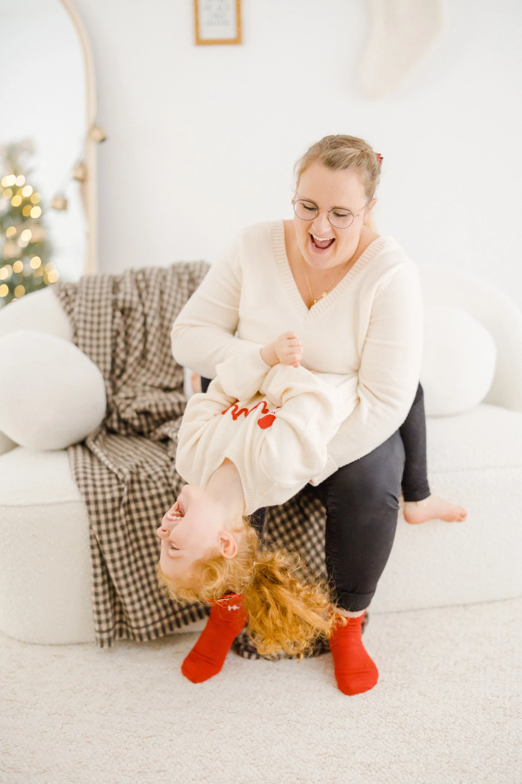 Séance de Noël famille au studio