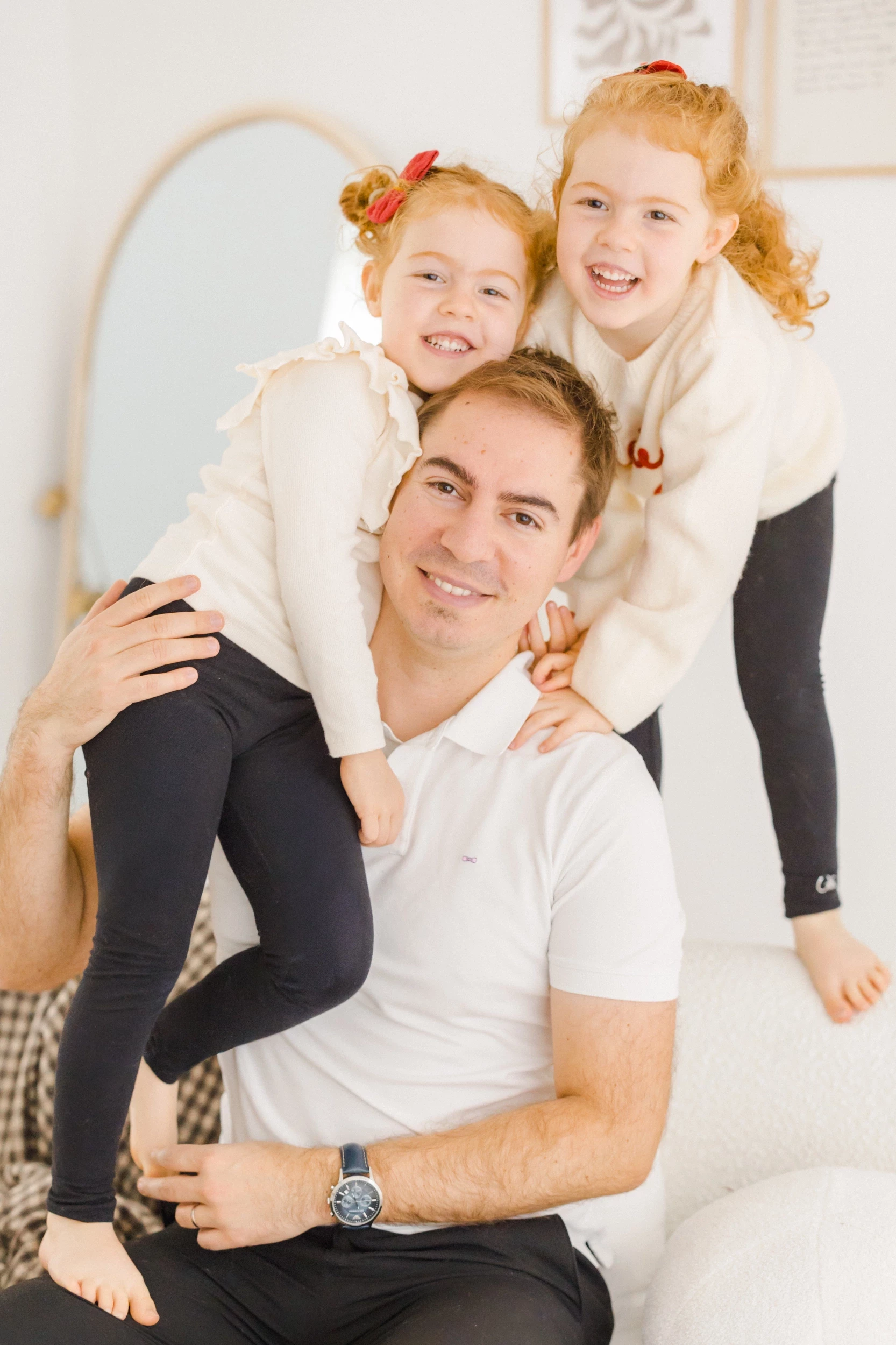 Séance de Noël famille au studio