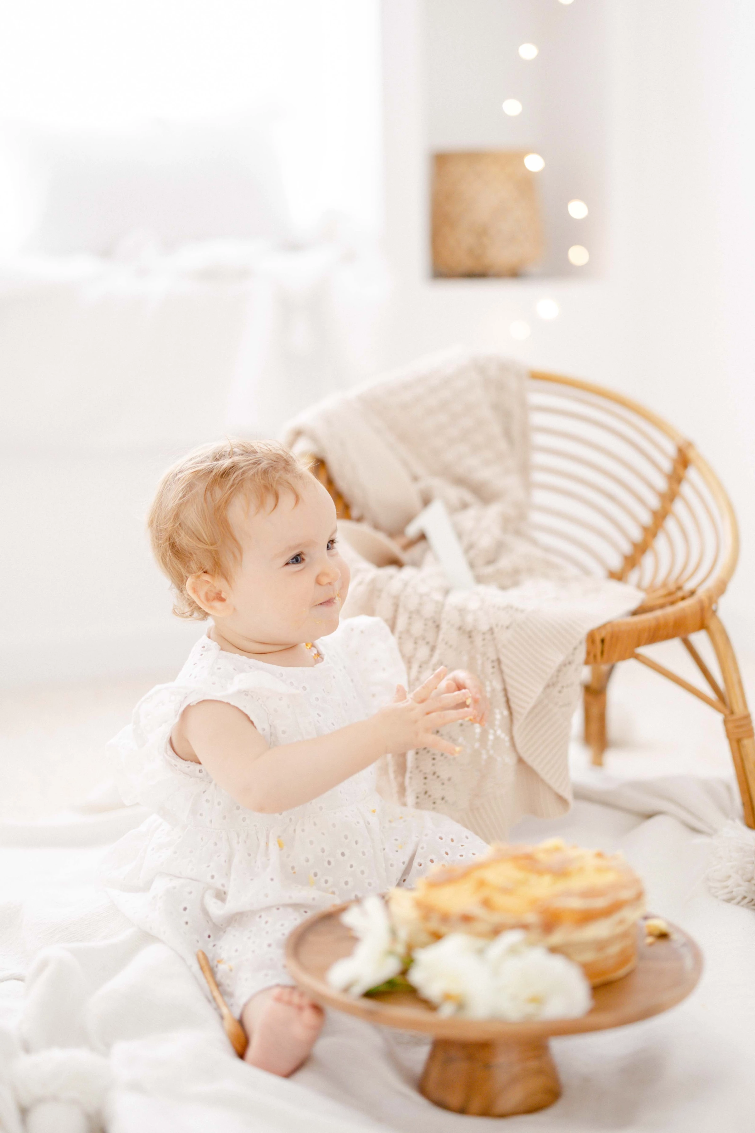enfant meubles panier rose osier