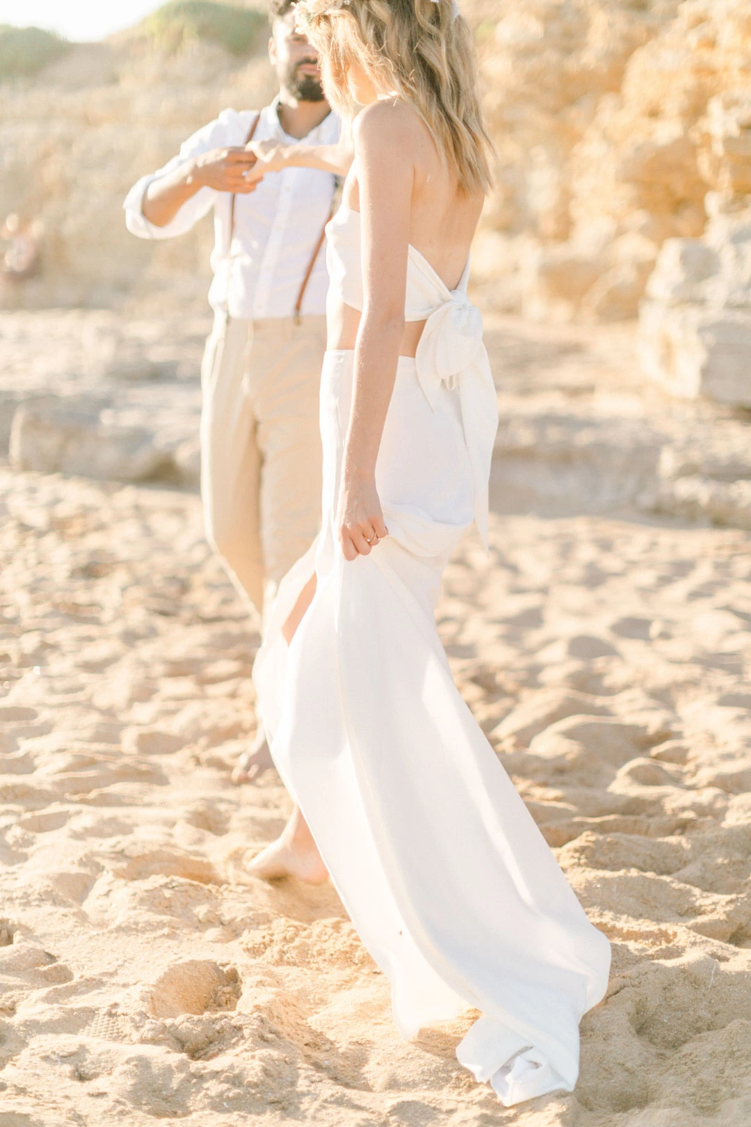 robe événement mariage gris couple