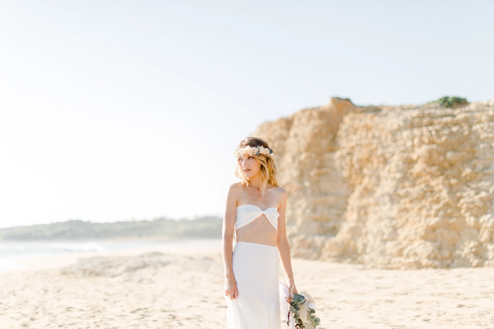 robe mariage beige gris marron