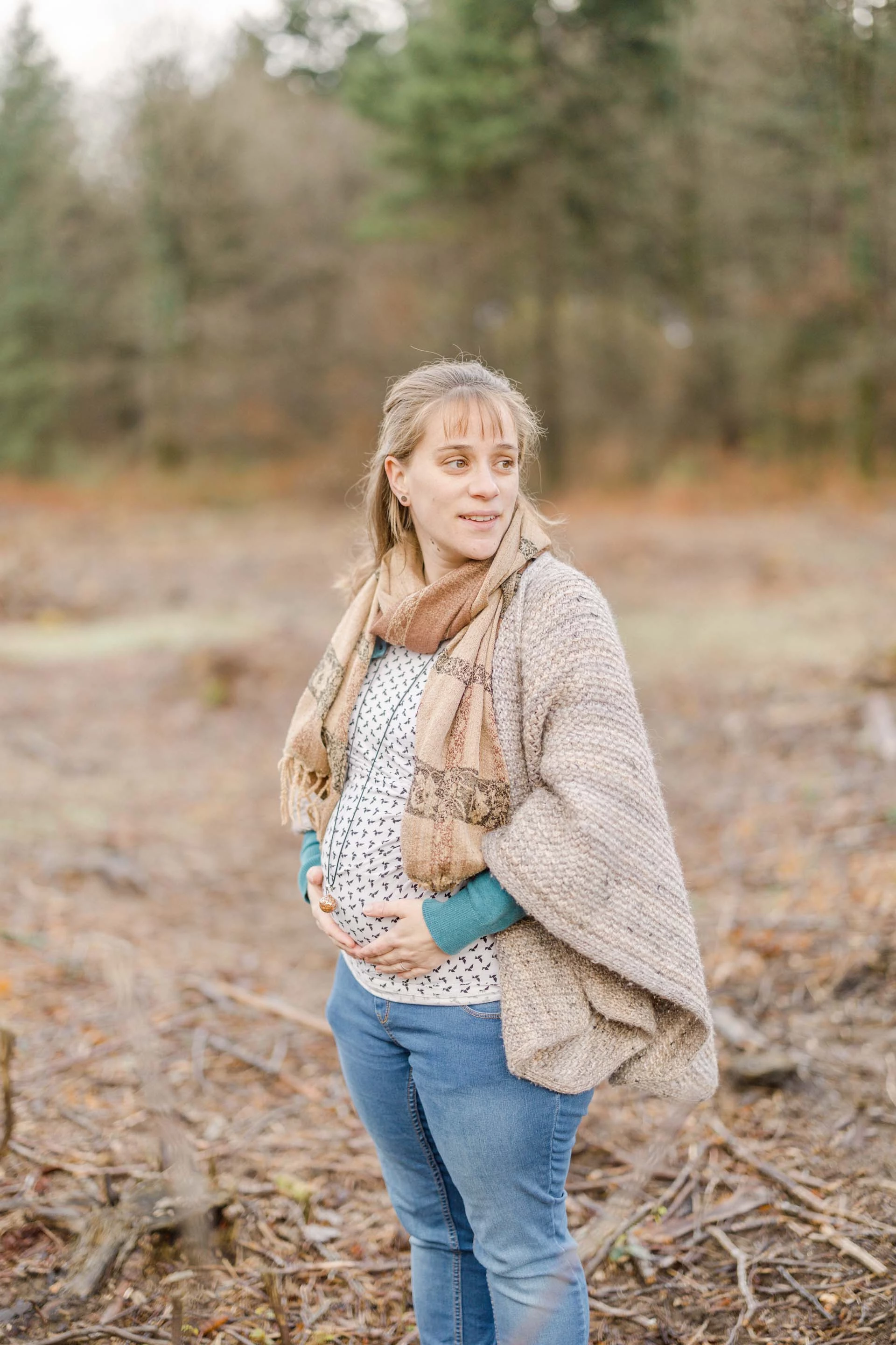 bonheur sourire laine enfant gris