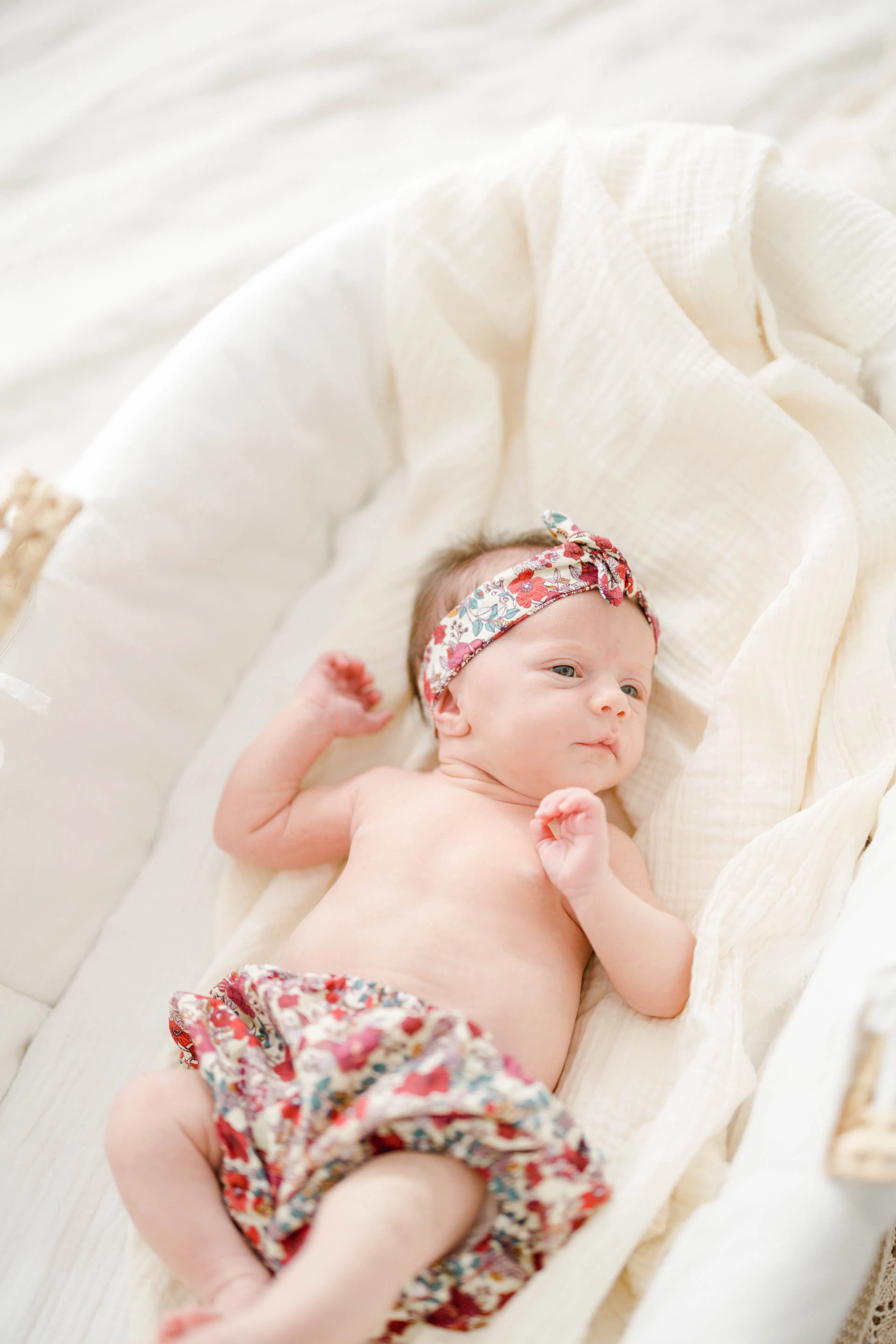 enfant rose bandeau marron gris