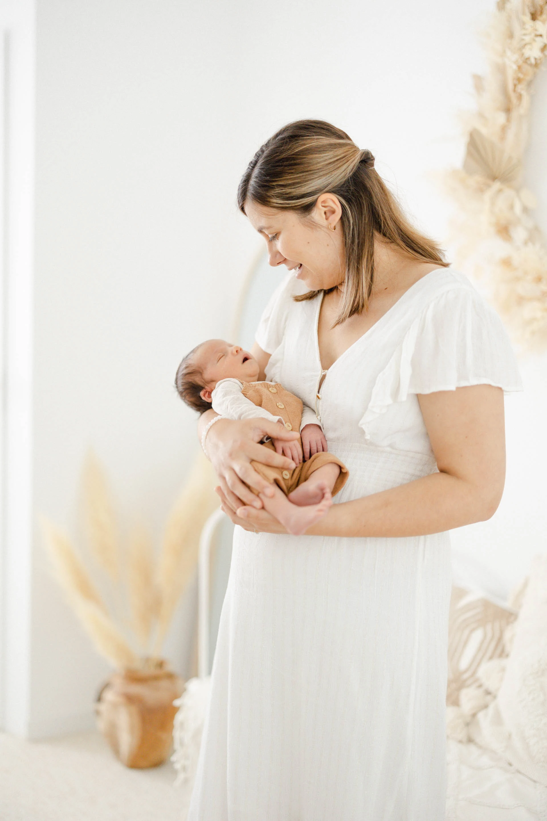 robe bonheur enfant beige rose