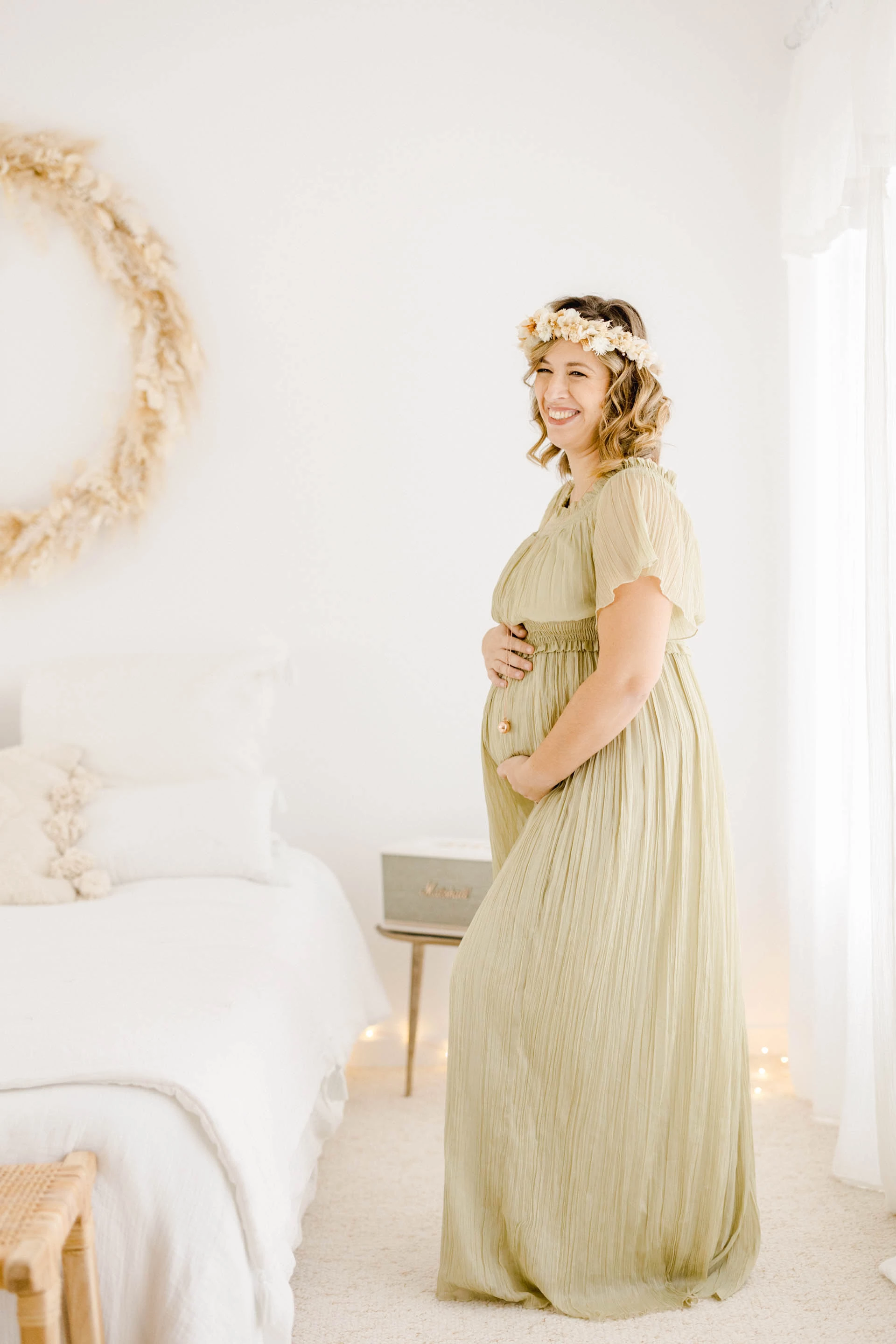 robe rose enfant gris marron