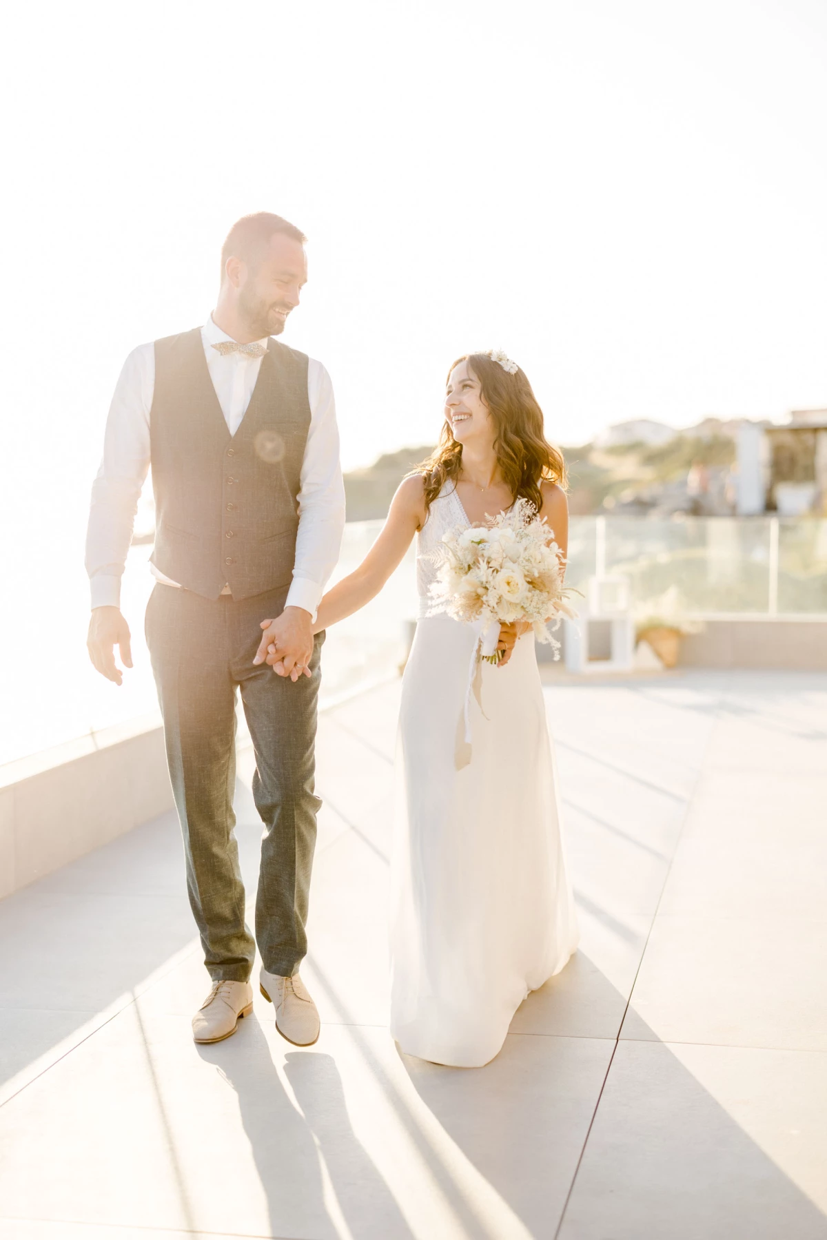robe bonheur événement mariage marron