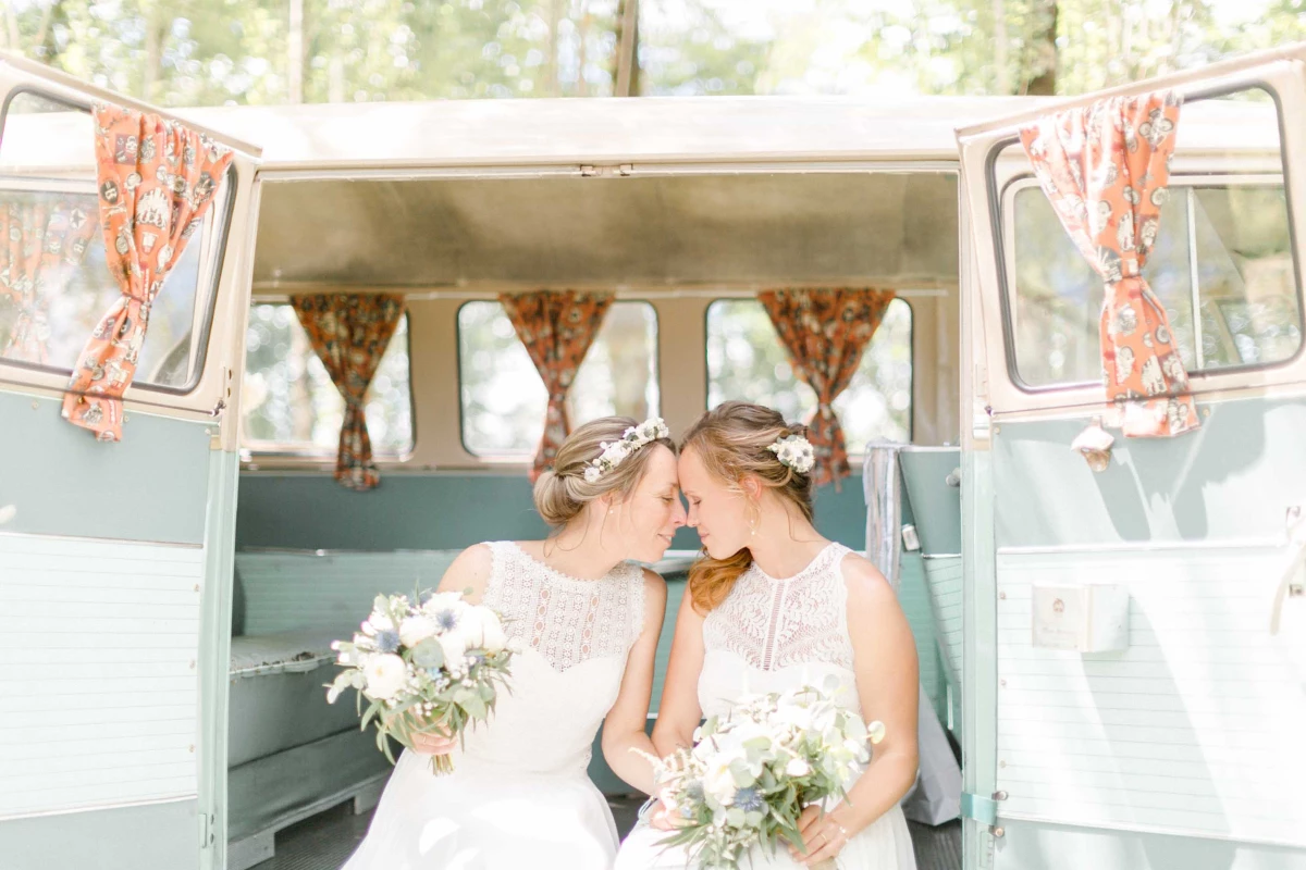 mariage robe bonheur gris couple