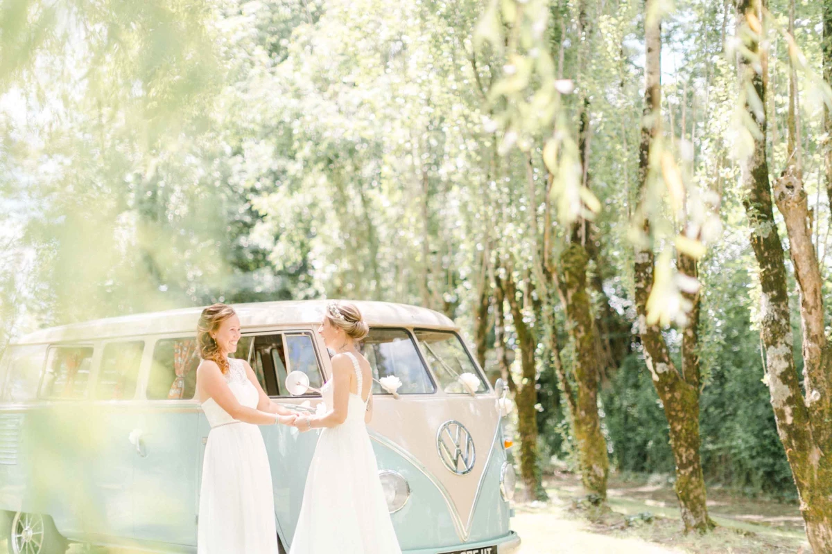 mariage bonheur robe marron gris