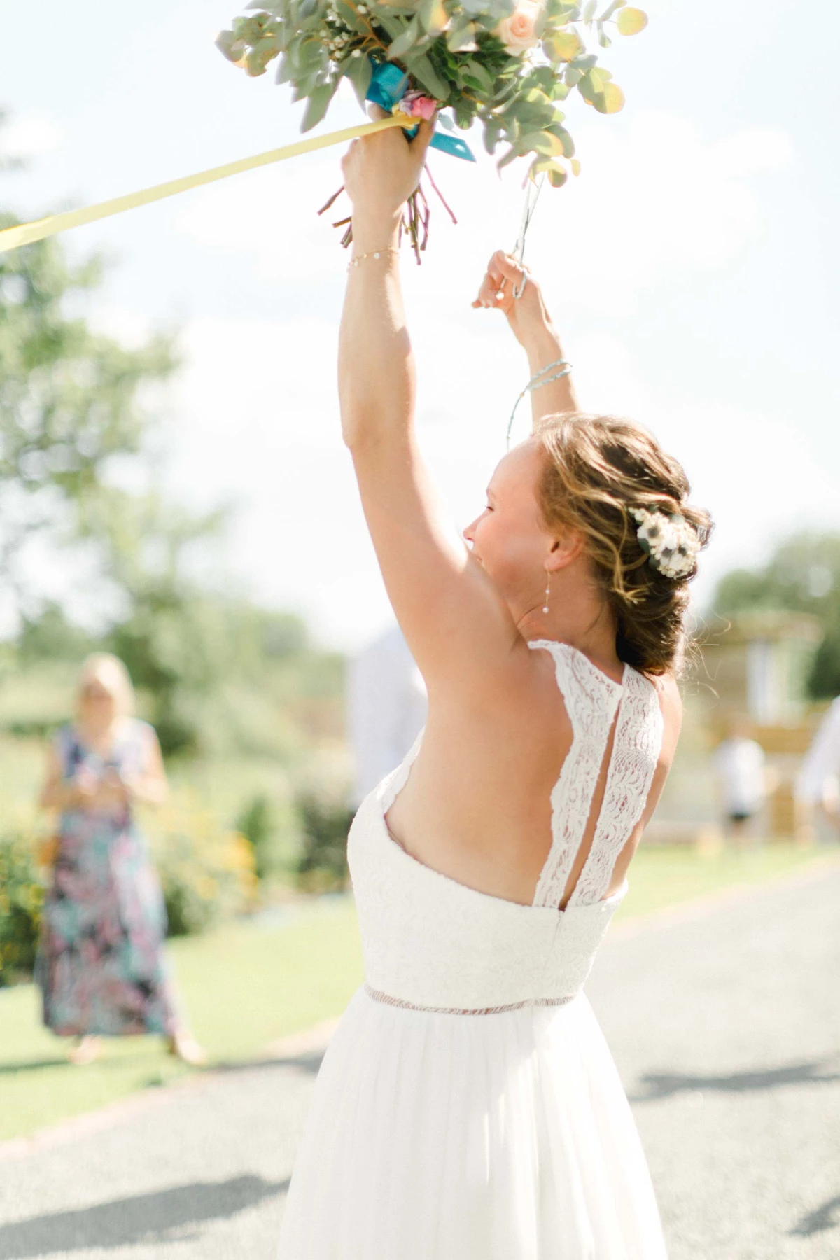 robe événement bonheur beige gris