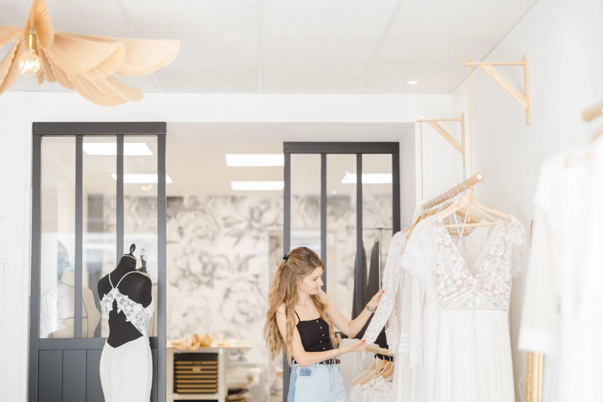 robe boutique gris mariage professionnel