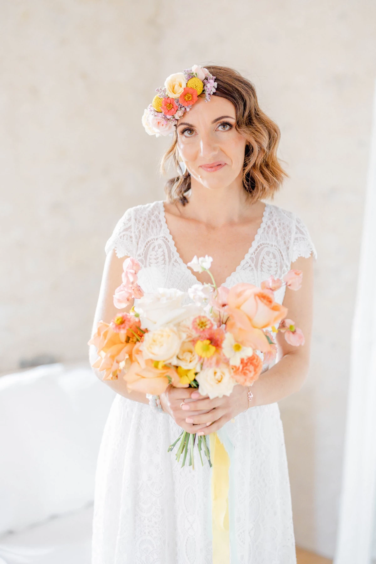 fleur robe pétale rose sourire