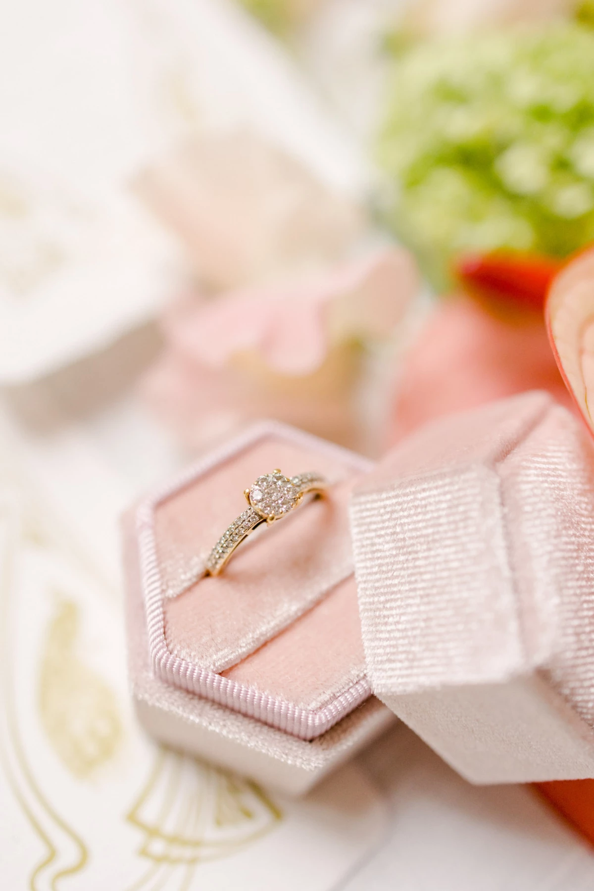 bague de fiançailles bijoux rose bague de mariage gemme