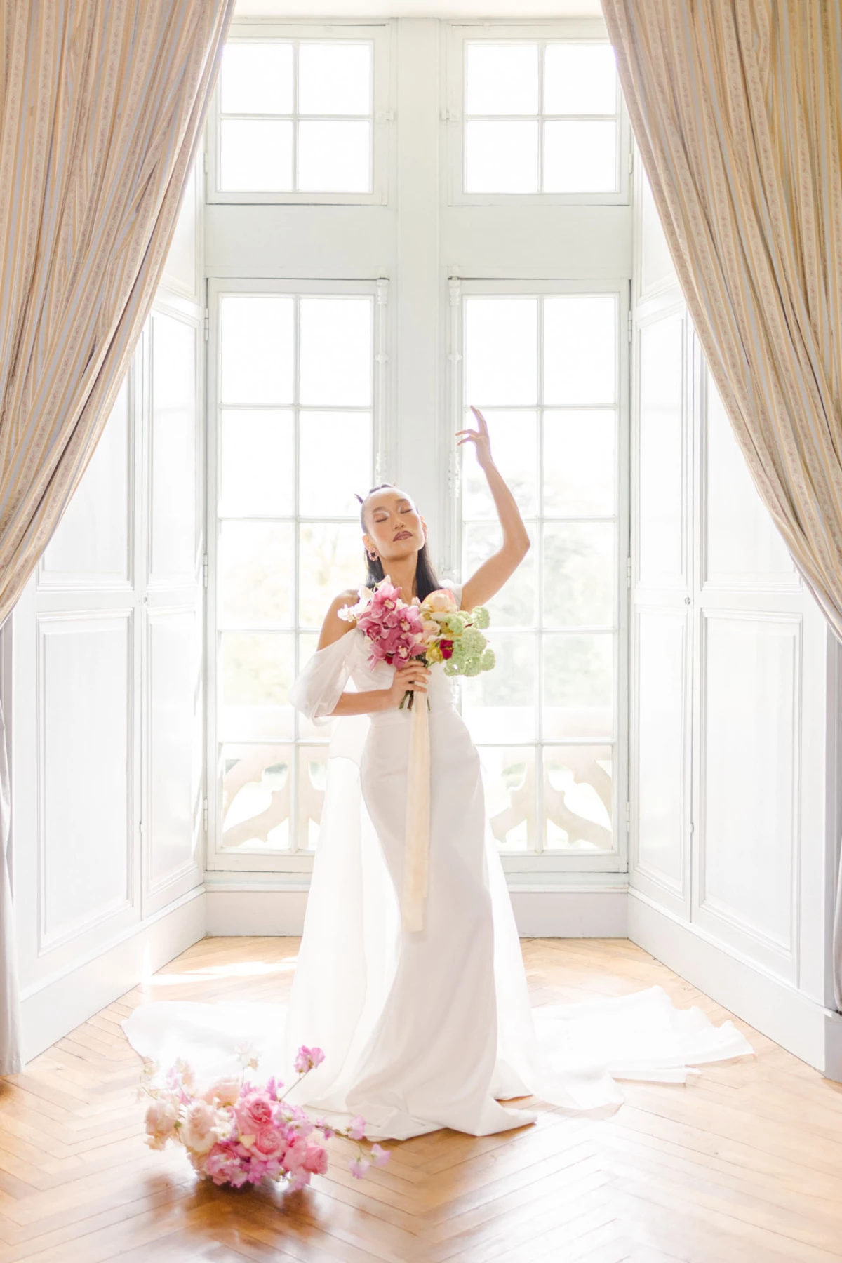 robe sol rose beige gris