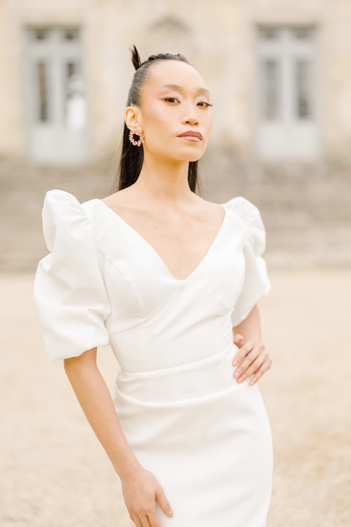 robe gris marron mariage