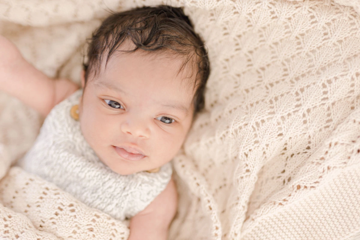 enfant laine gris marron bébé