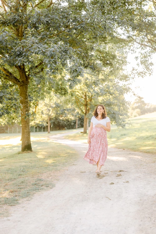 robe rose marron gris nature