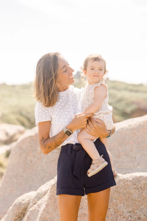 bonheur enfant chapeau de soleil marron gris