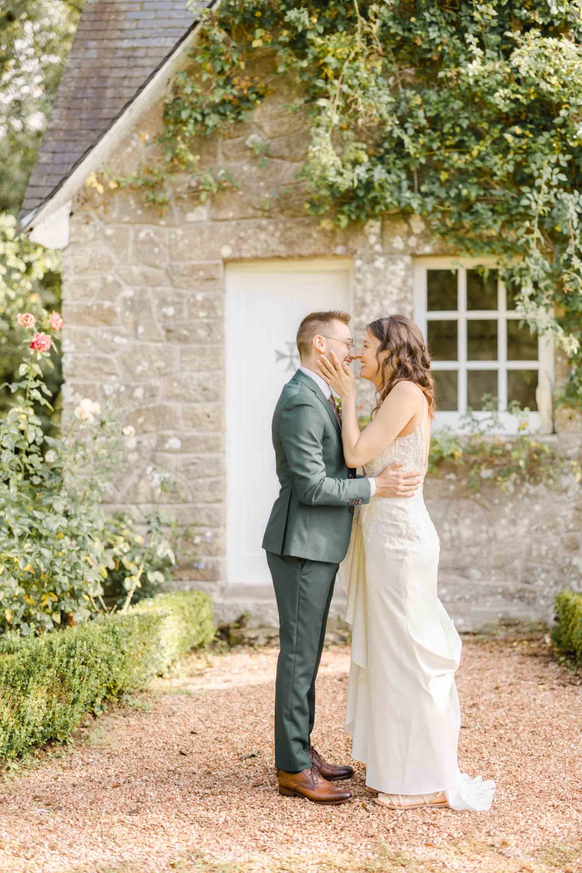 robe événement bonheur mariage marron
