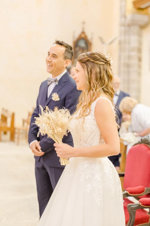 robe événement bonheur mariage beige
