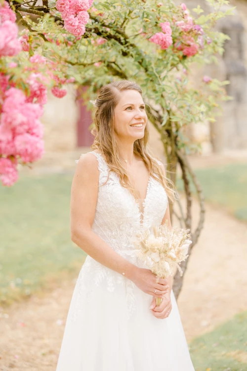 robe bonheur marron gris mariage