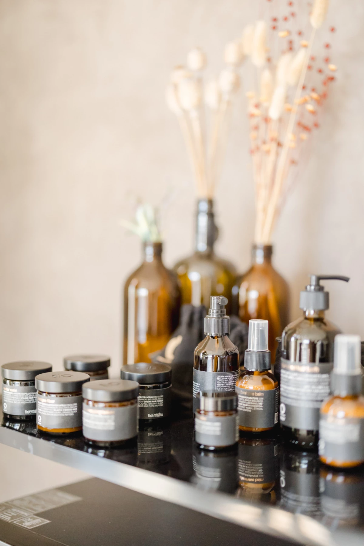 bouteille produits de beauté bouteille en verre bouchon de bouteille huile