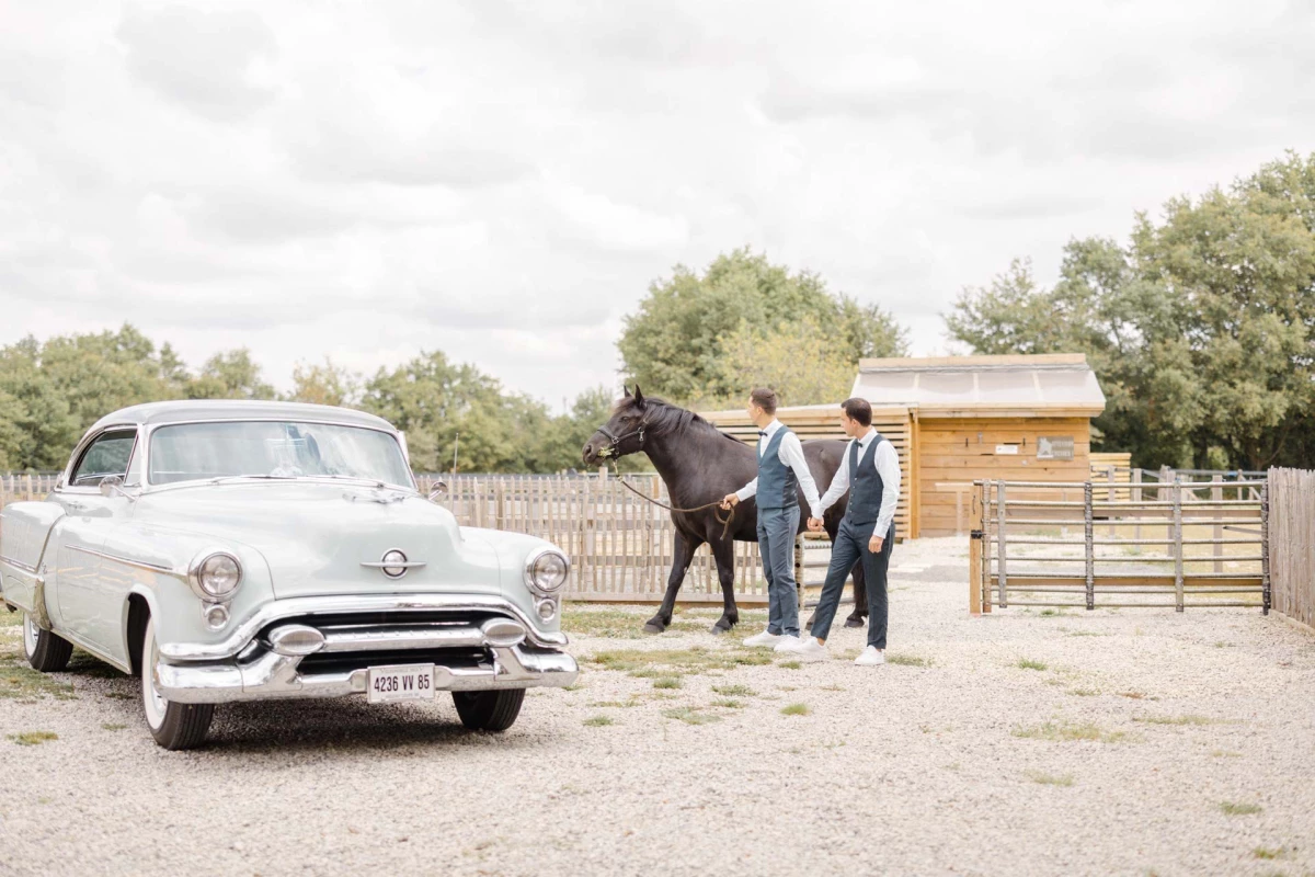 robe événement gris marron mariage