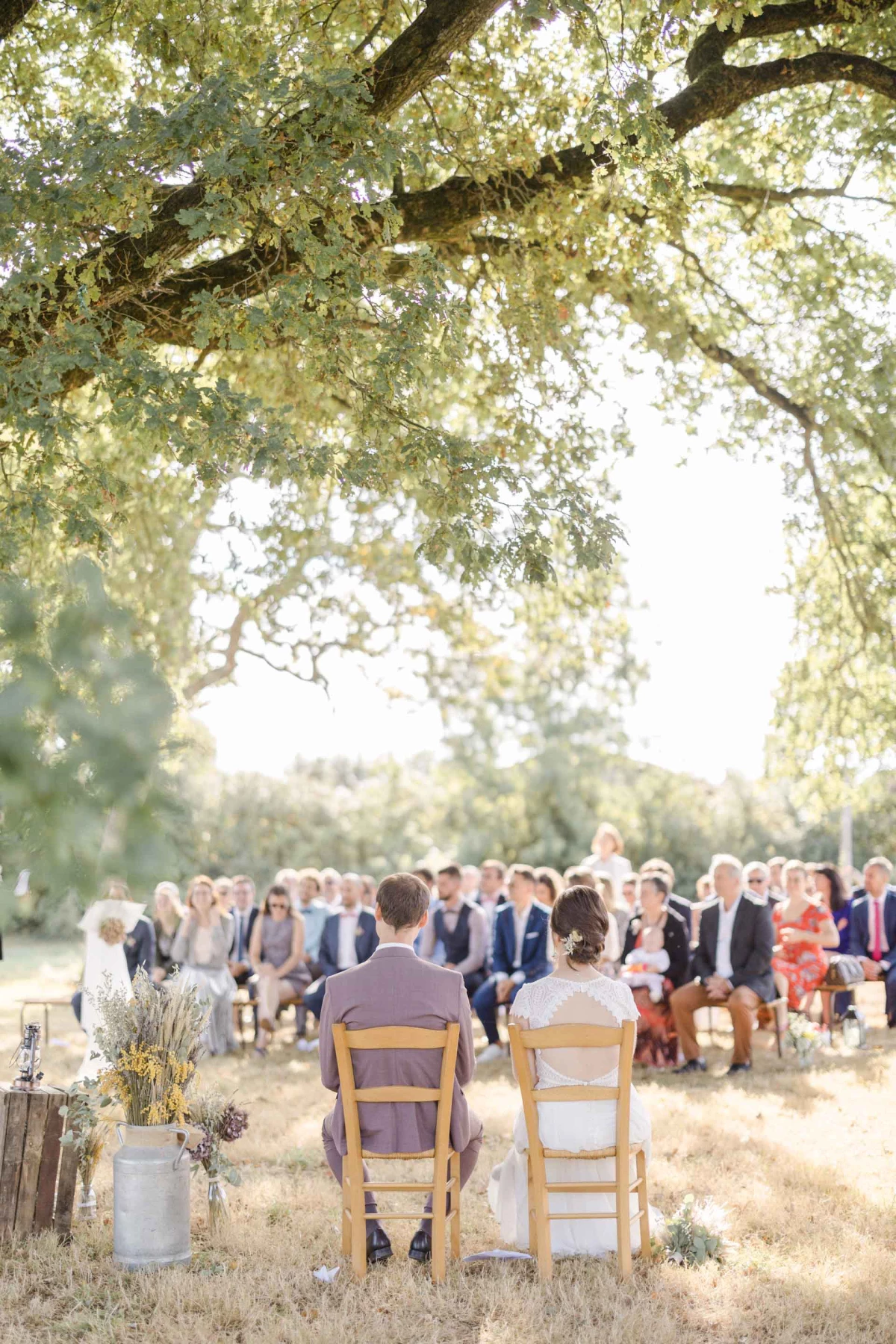 événement mariage robe gris marron