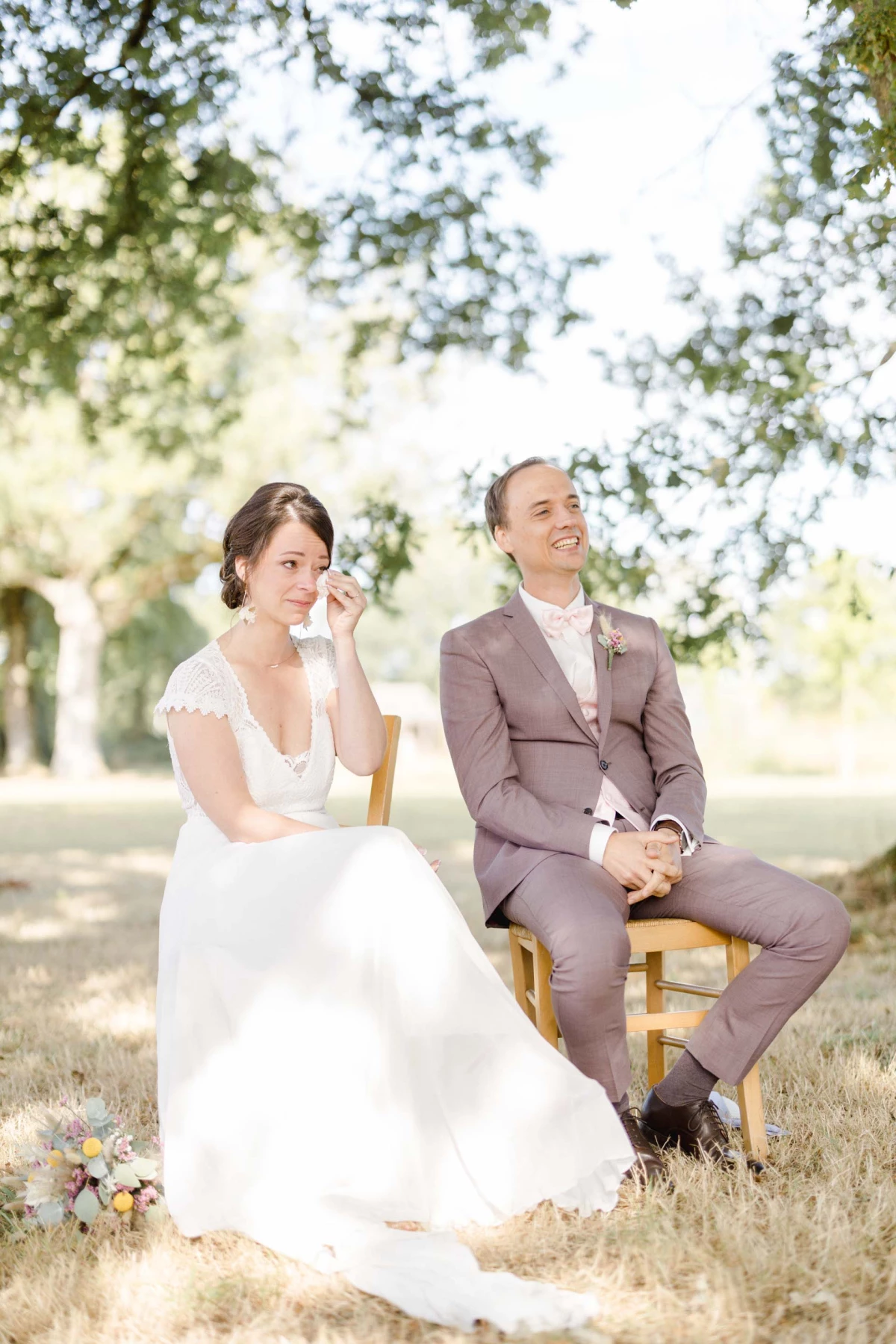 bonheur événement robe romance gris