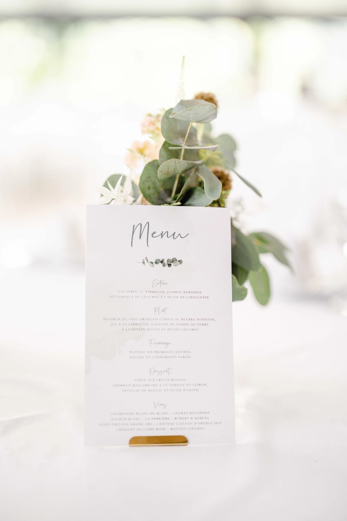 papier composition florale bonheur beige gris