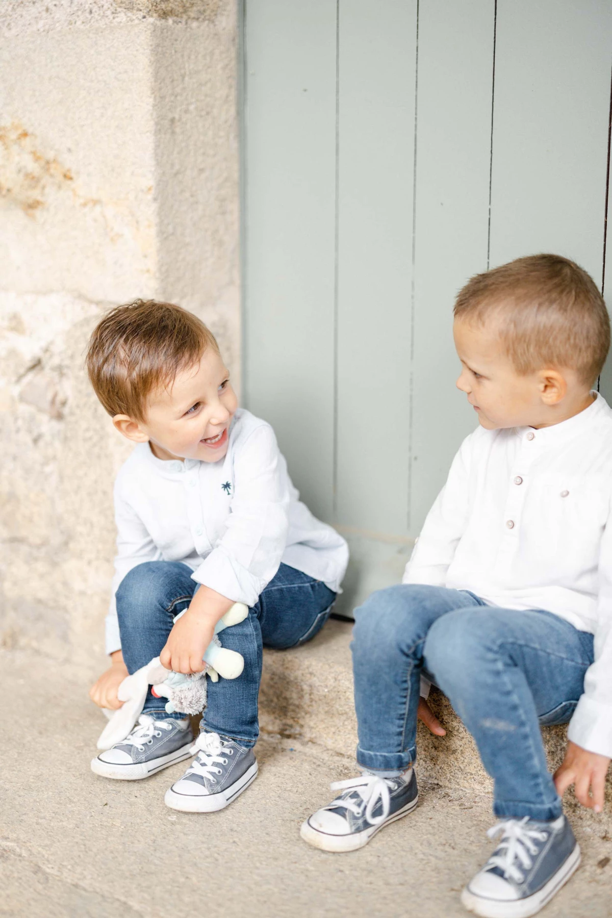 jeans bonheur enfant baskets gris