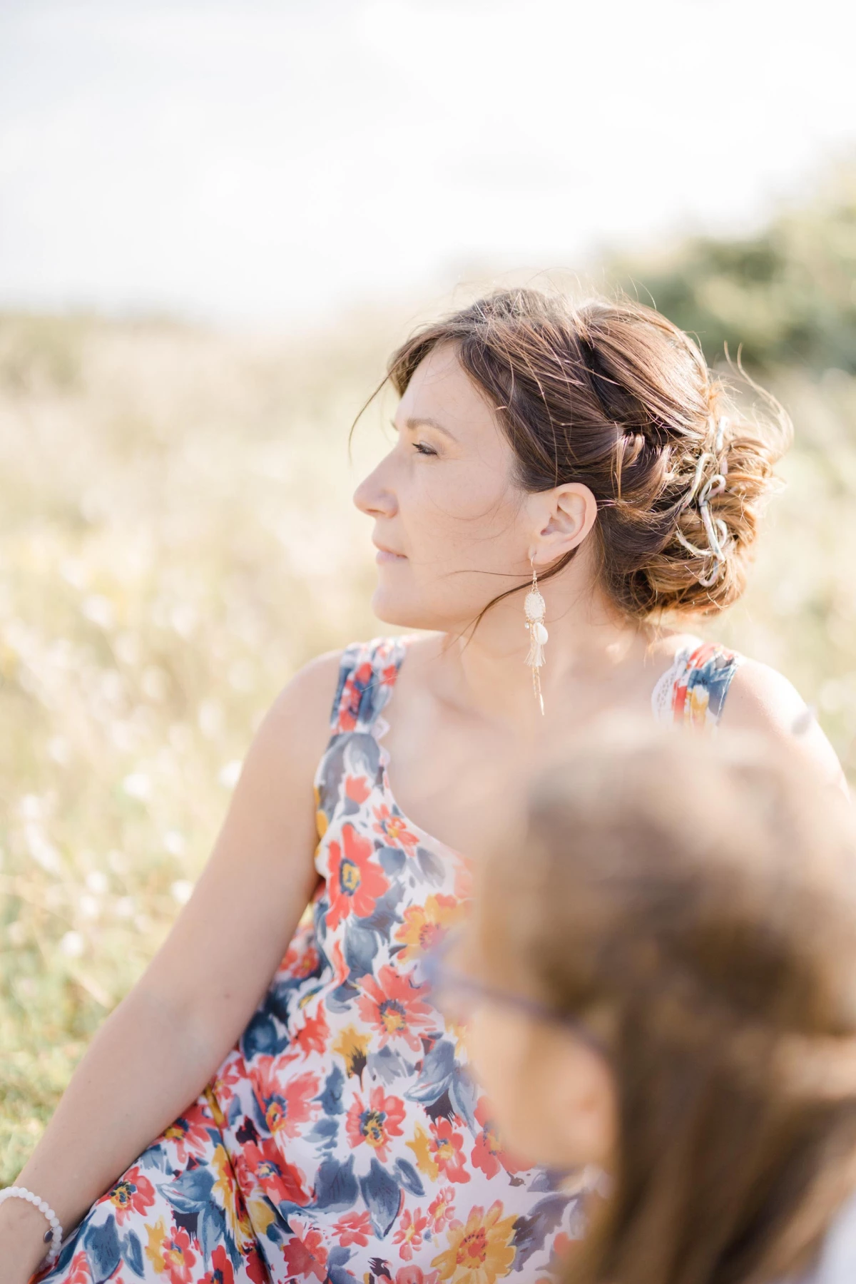 bonheur robe rose marron gris