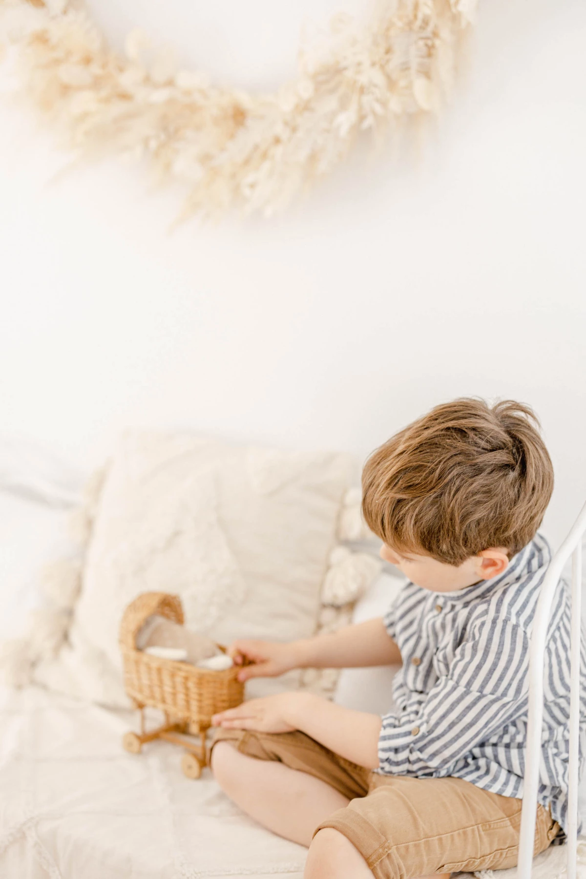 enfant meubles jouet beige gris