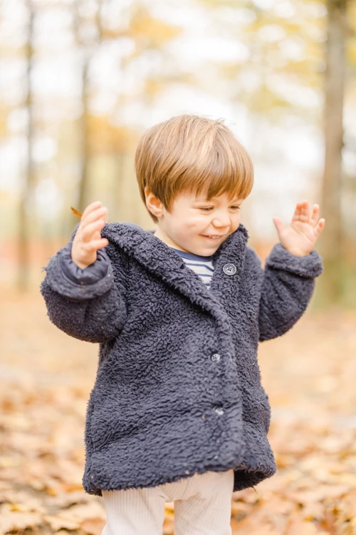 bonheur enfant laine gris marron