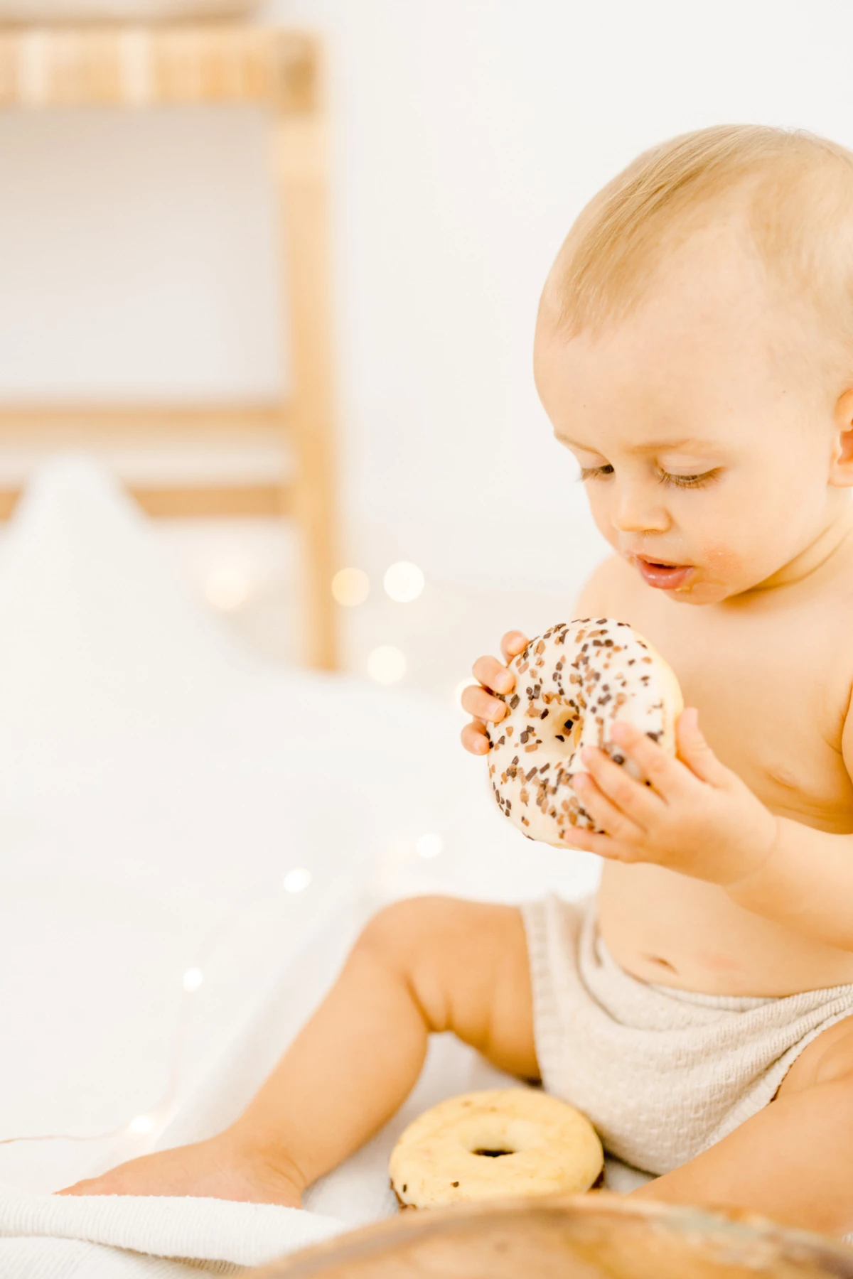 enfant nourriture beige rose marron