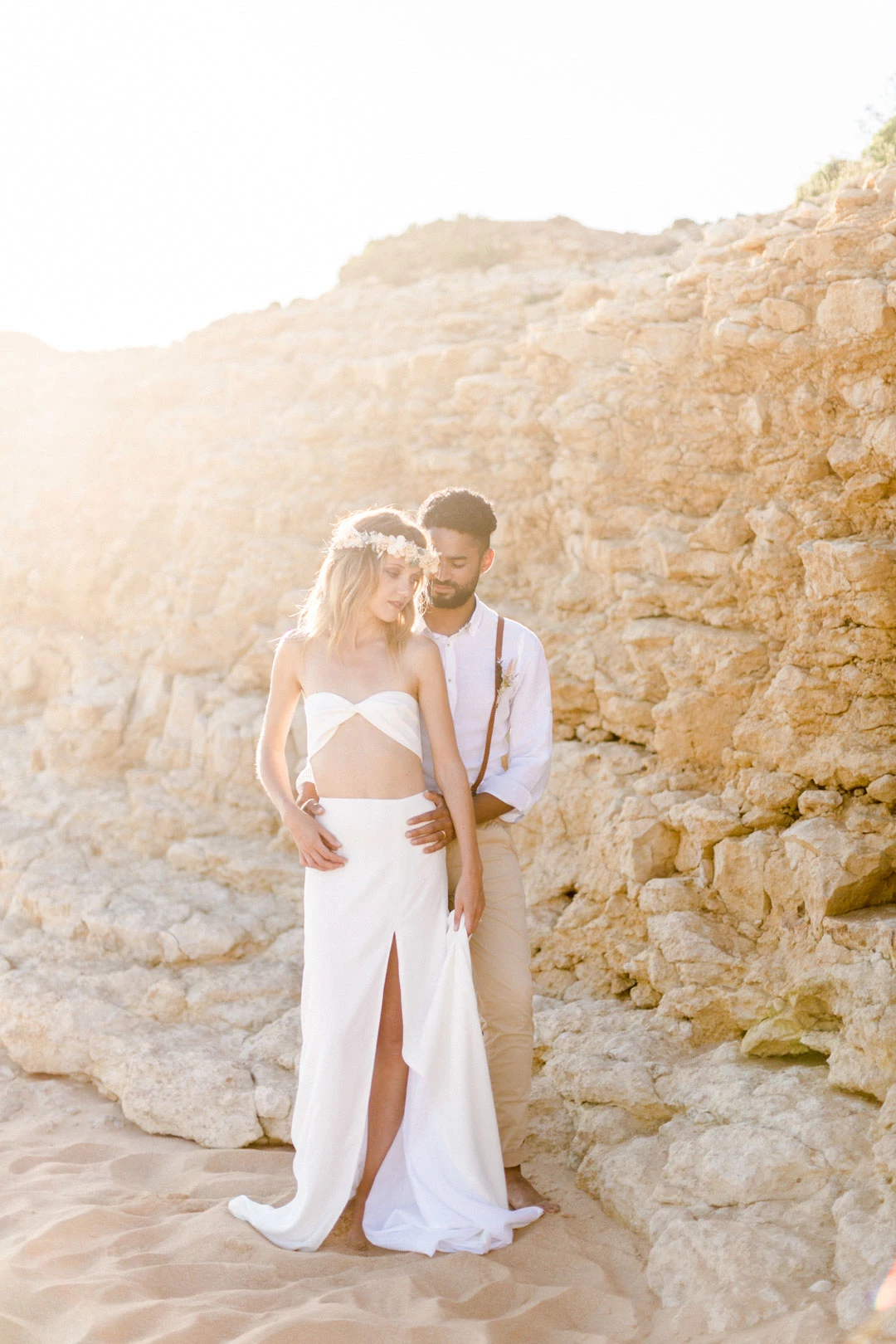 robe amour marron gris nature