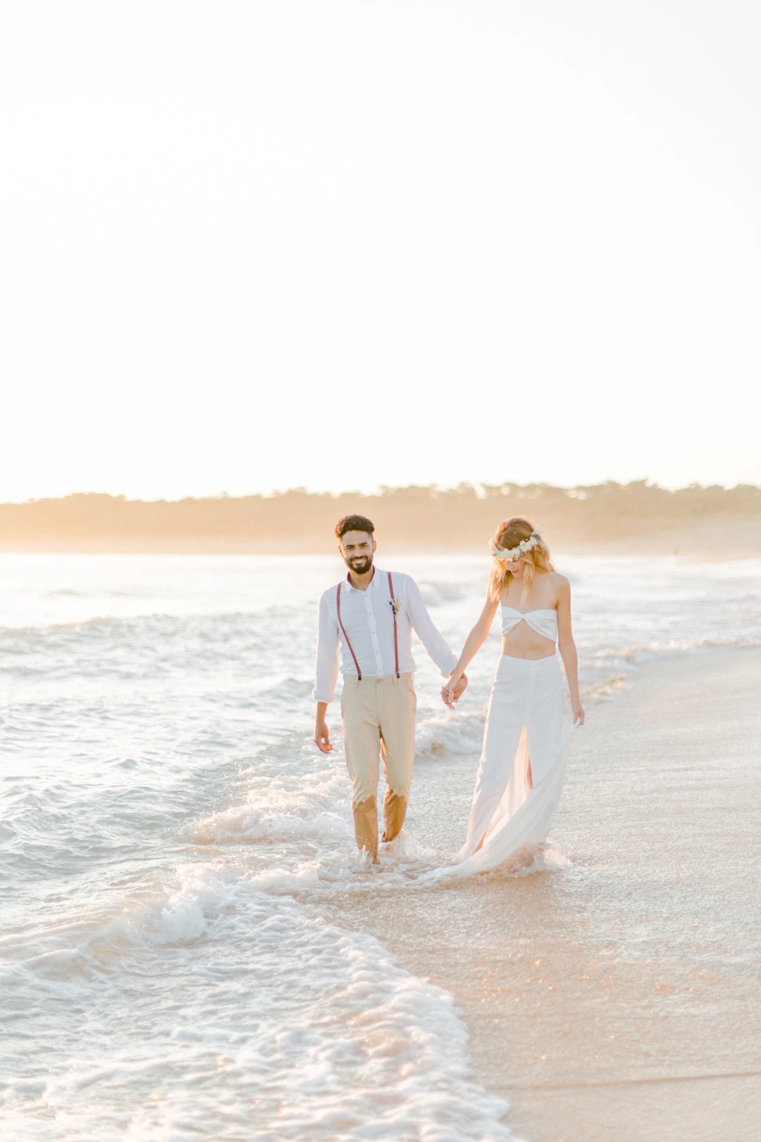 événement plage robe sable romance