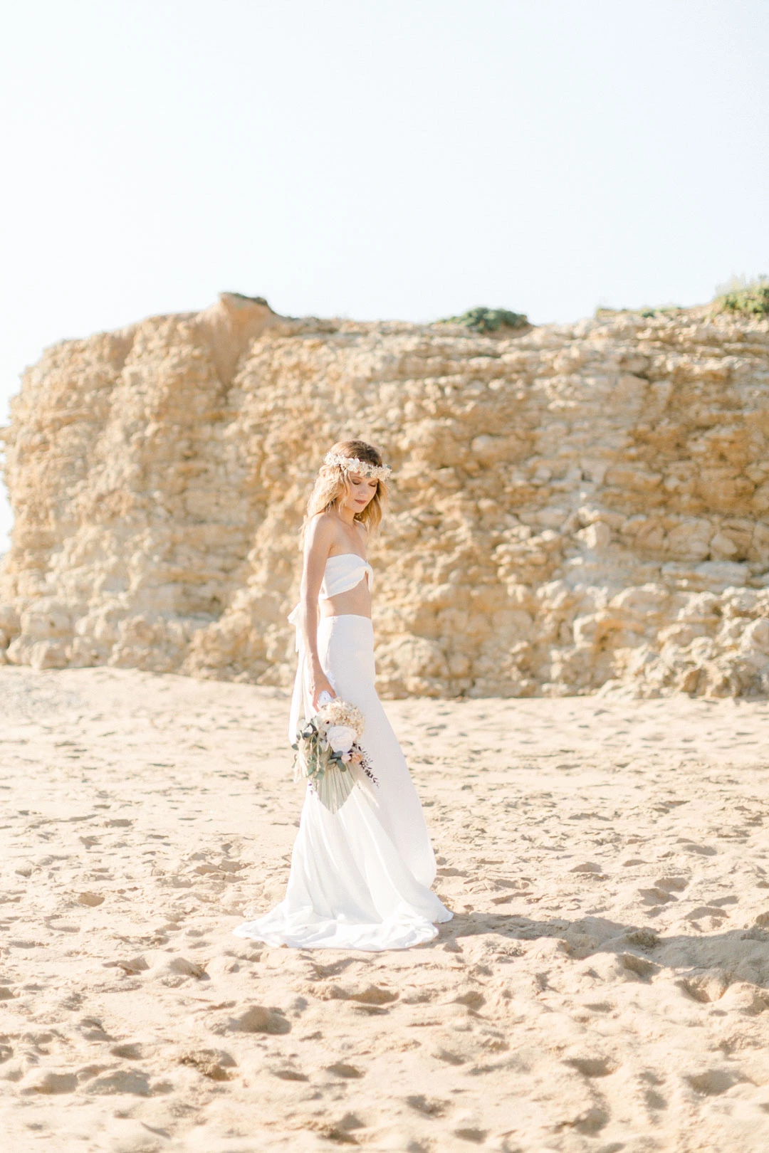 robe événement beige gris mariage