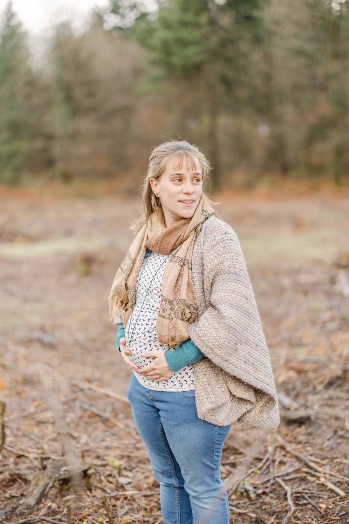 bonheur sourire laine enfant gris