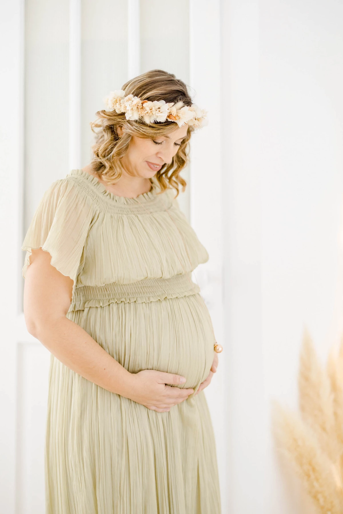 robe rose enfant gris marron