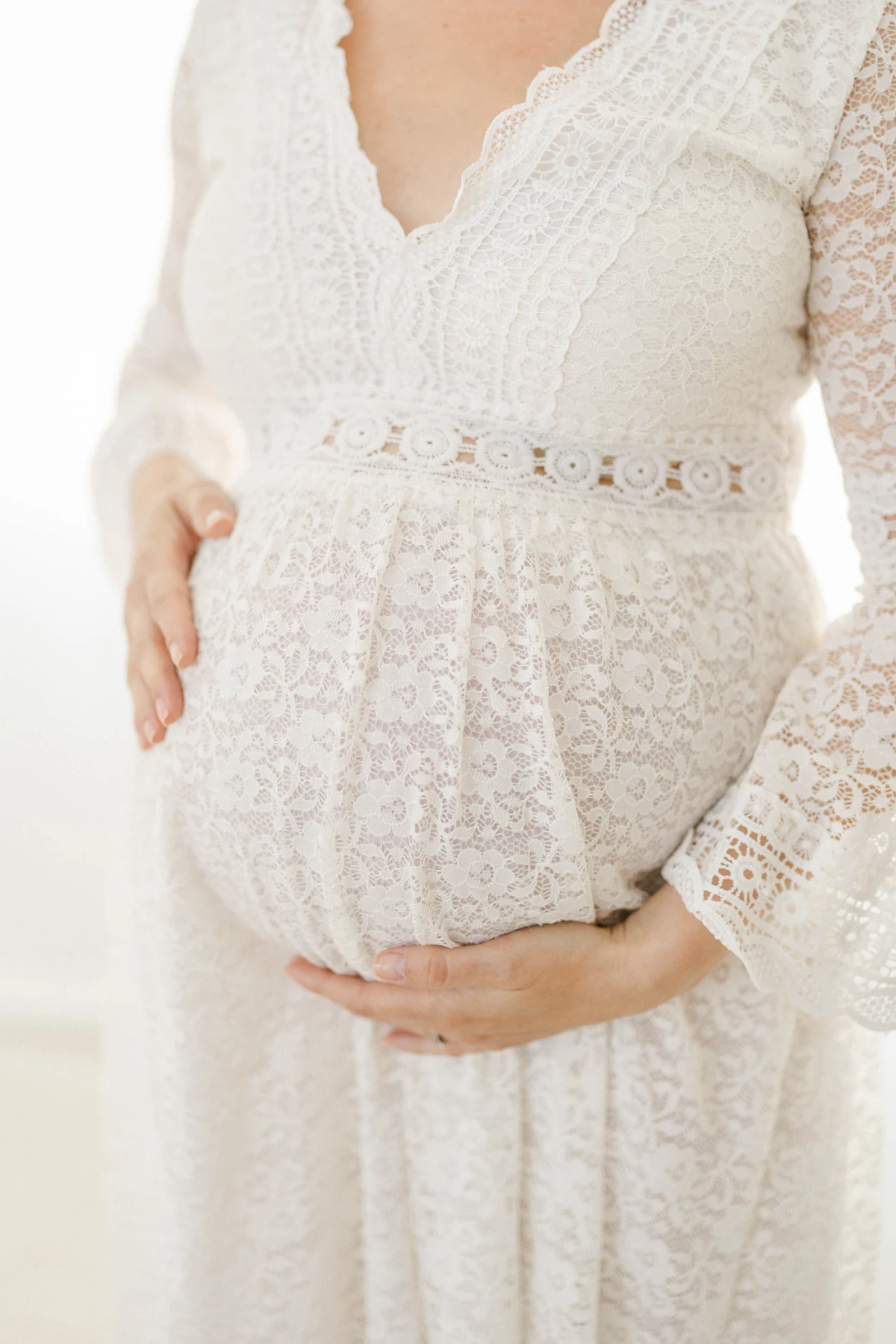 laine gris grossesse studio